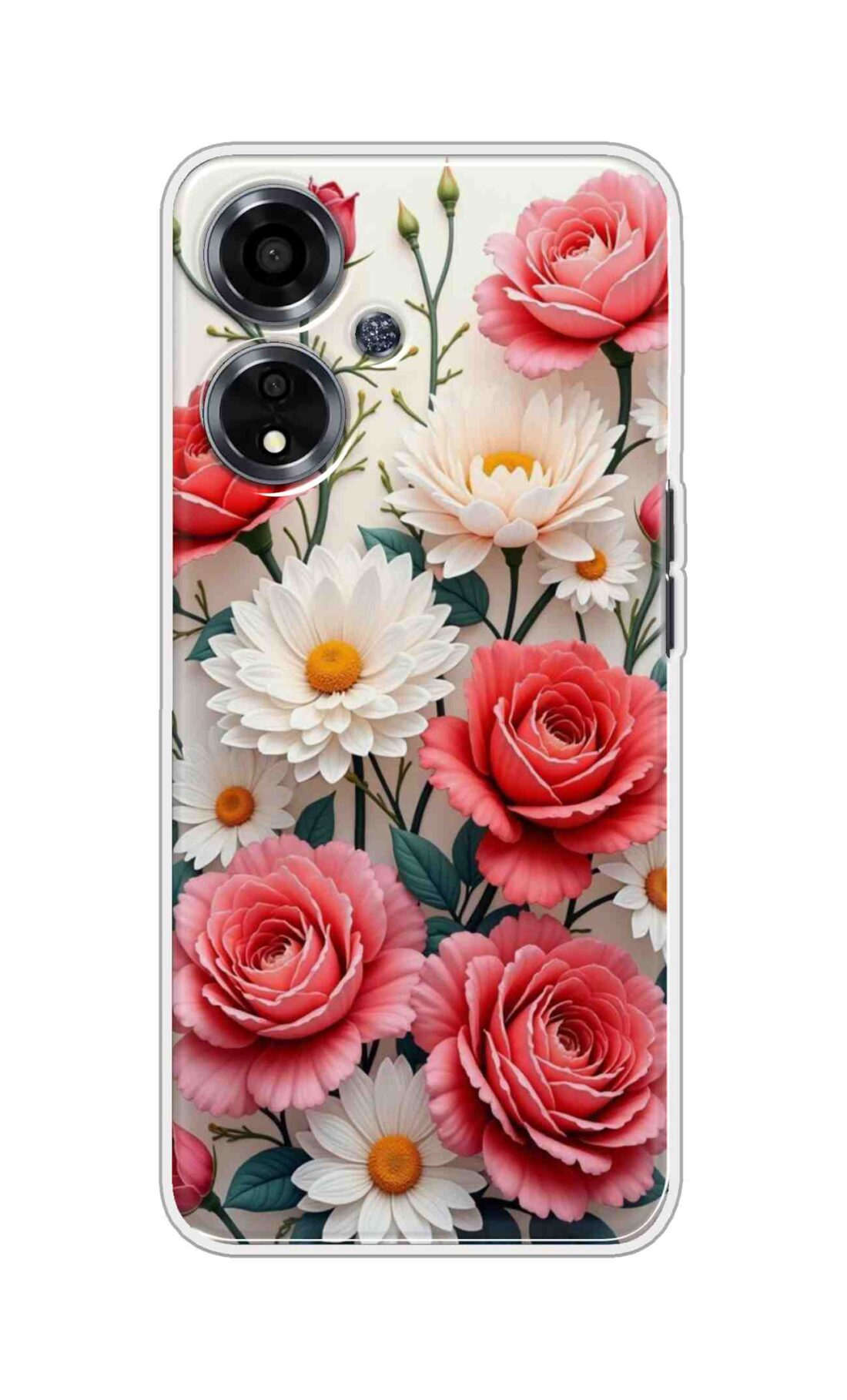 Coberta Back Cover For Oppo A59 5G Back Cover Stylish Case - Sunflowers and Rose Design D16557