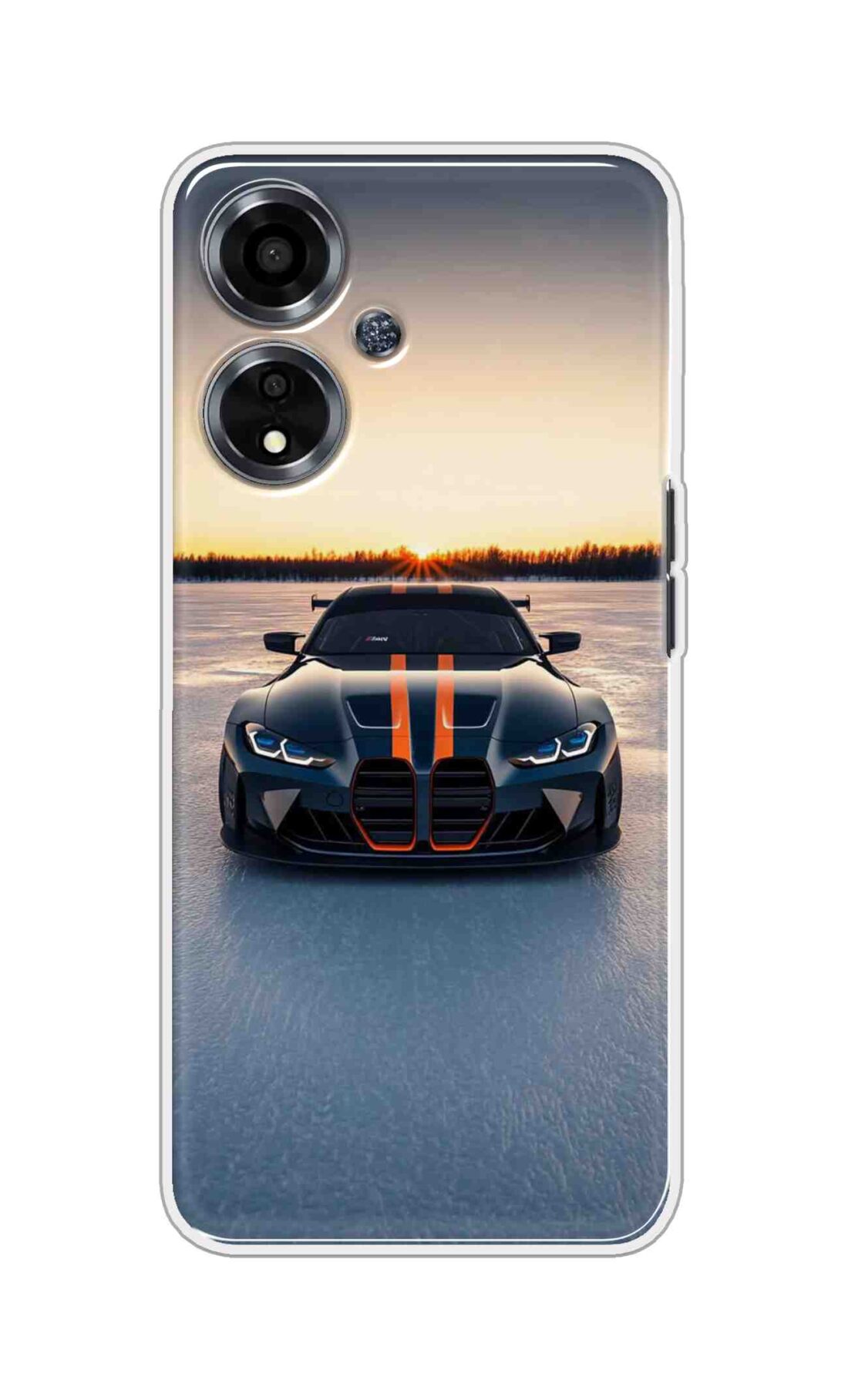 Coberta Back Cover For Oppo A59 5G Back Cover Stylish Case - Black Car in Nature Design D16598