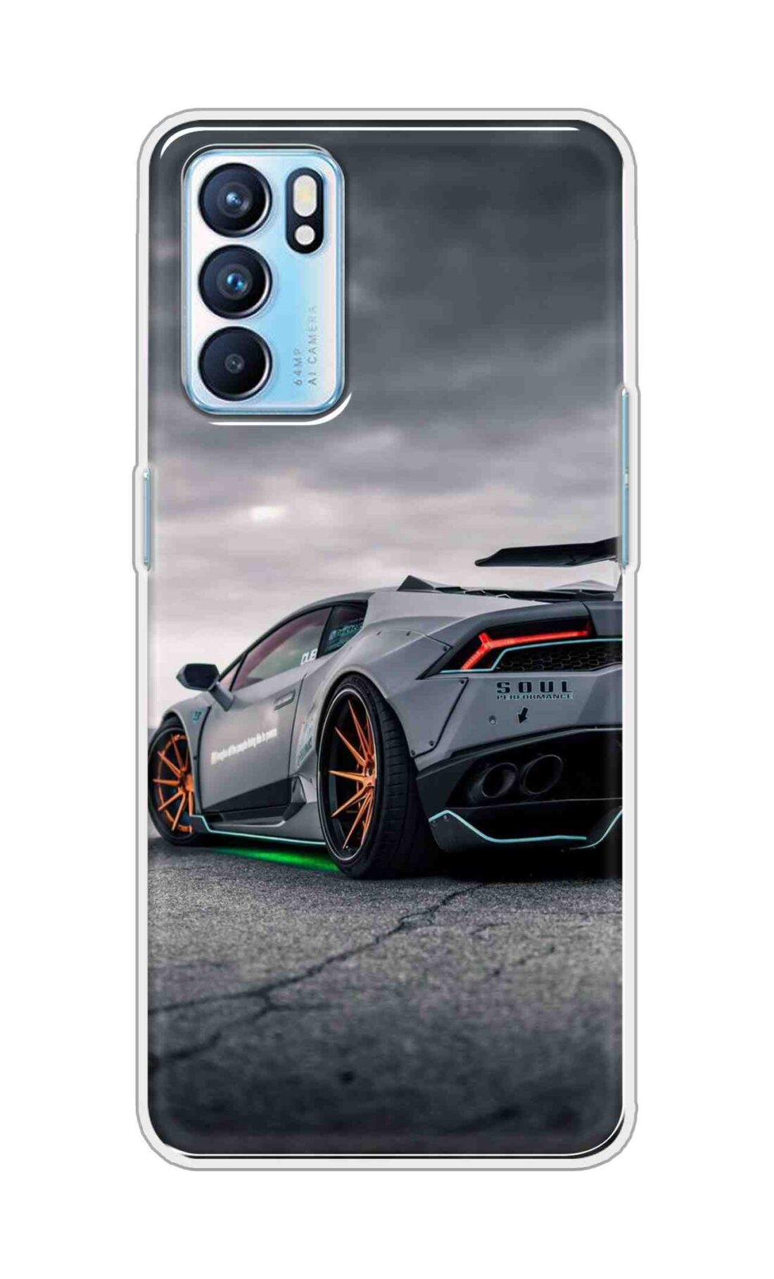 Coberta Back Cover For Oppo Reno6 5G Back Cover Stylish Case - Modified Car Design D16538
