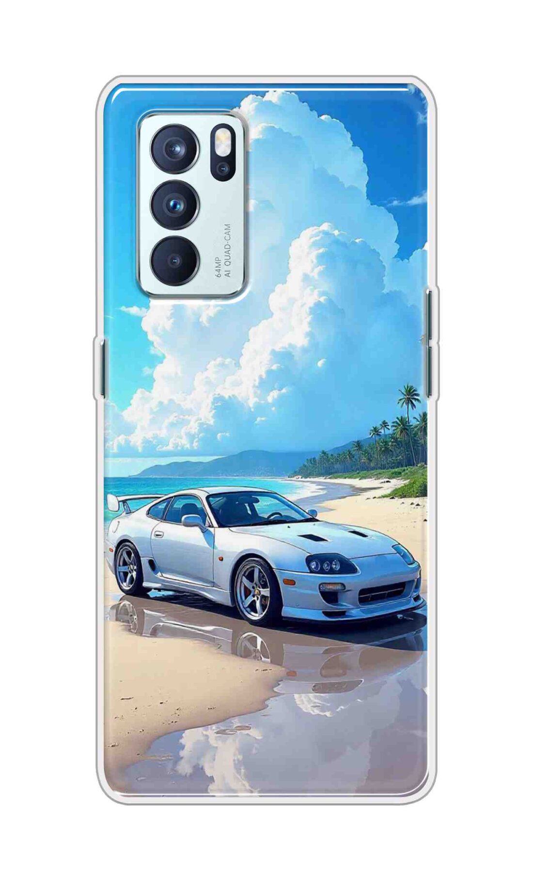 Coberta Back Cover For Oppo Reno 6 Pro 5G Back Cover Stylish Case - Car in Good Nature Design D16536