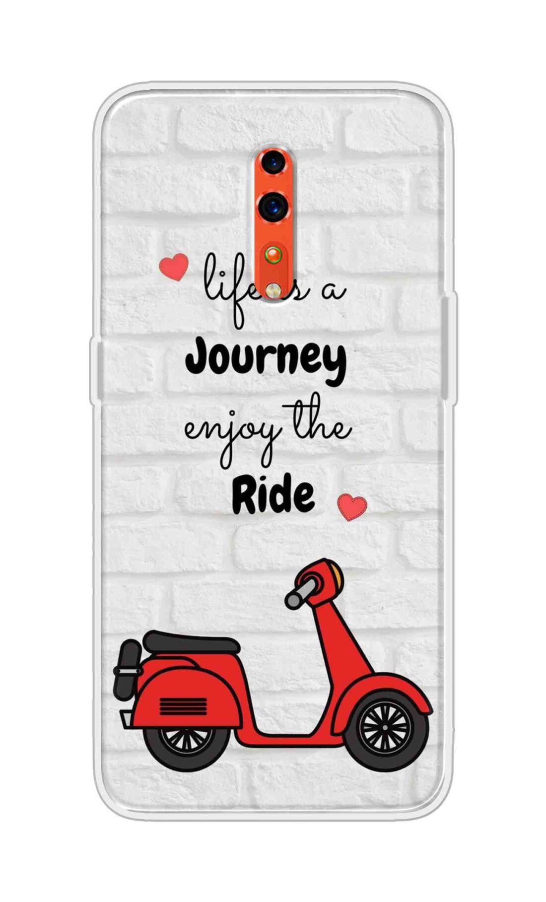 Coberta Back Cover For Oppo Reno Z Back Cover Stylish Case - Life is a Journey Enjoy the Ride Design D16541