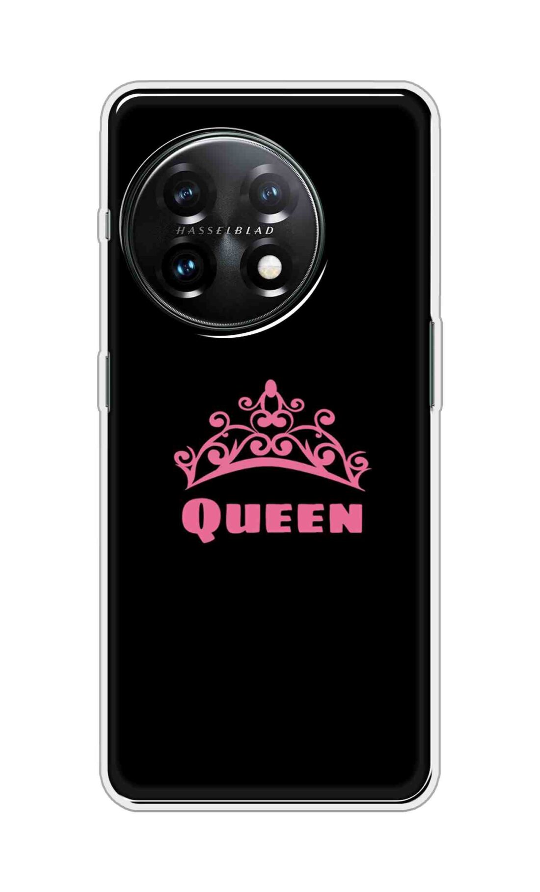 Coberta Back Cover For OnePlus 11 5G Back Cover Stylish Case - Queen Texts in Black Design D11091