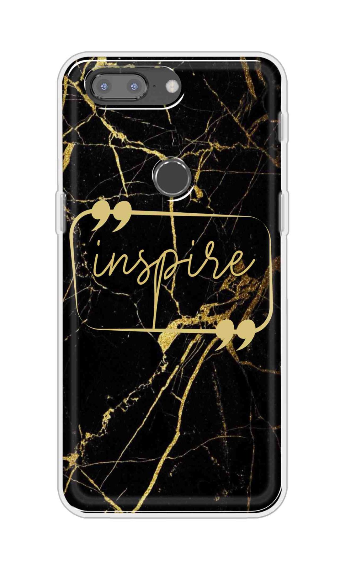 Coberta Back Cover For OnePlus 5T Back Cover Stylish Case - Inspire in Golden Marble Design D16509