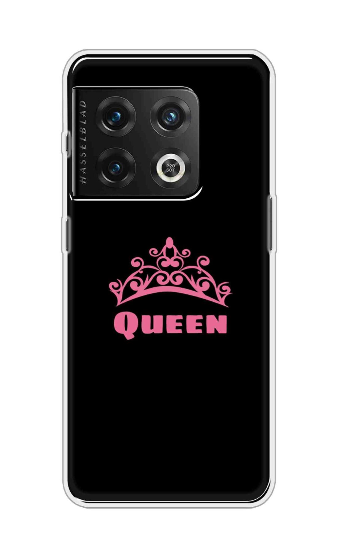 Coberta Back Cover For OnePlus 10 Pro 5G Back Cover Stylish Case - Queen Texts in Black Design D11091