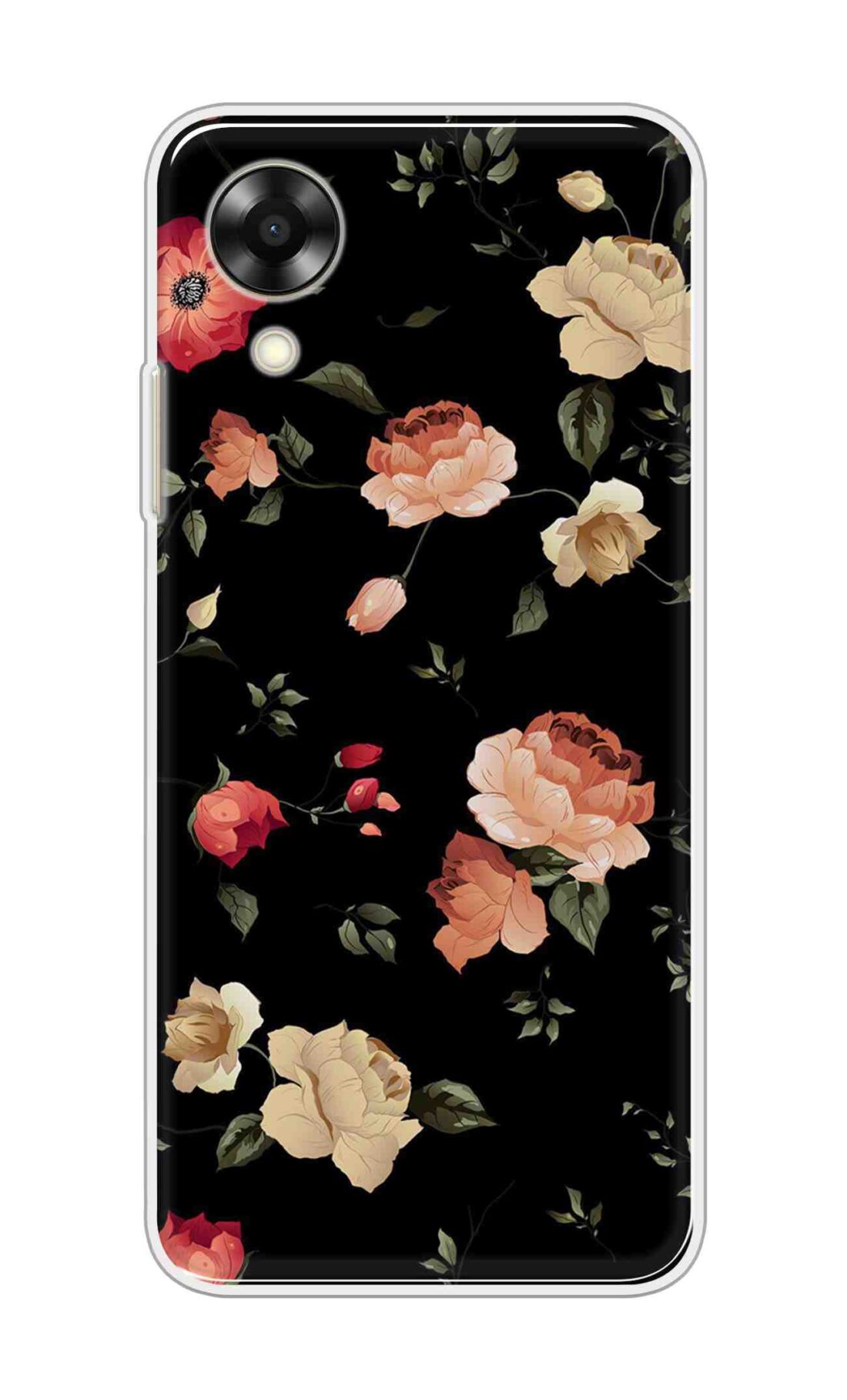 Coberta Back Cover For Oppo A17K Back Cover Stylish Case - Bright Flowers Design D11411