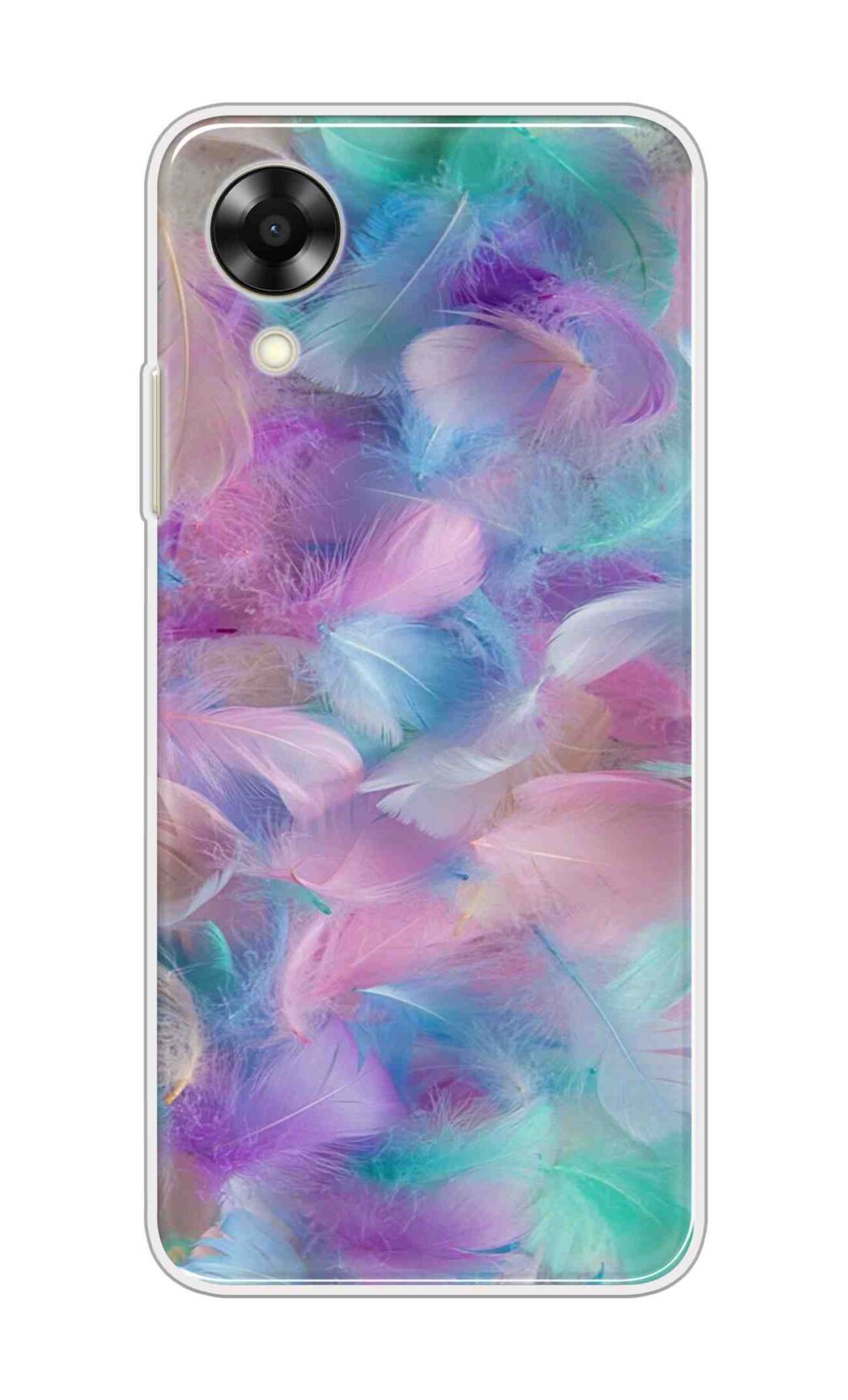 Coberta Back Cover For Oppo A17K Back Cover Stylish Case - Colourful Wings Design D16007