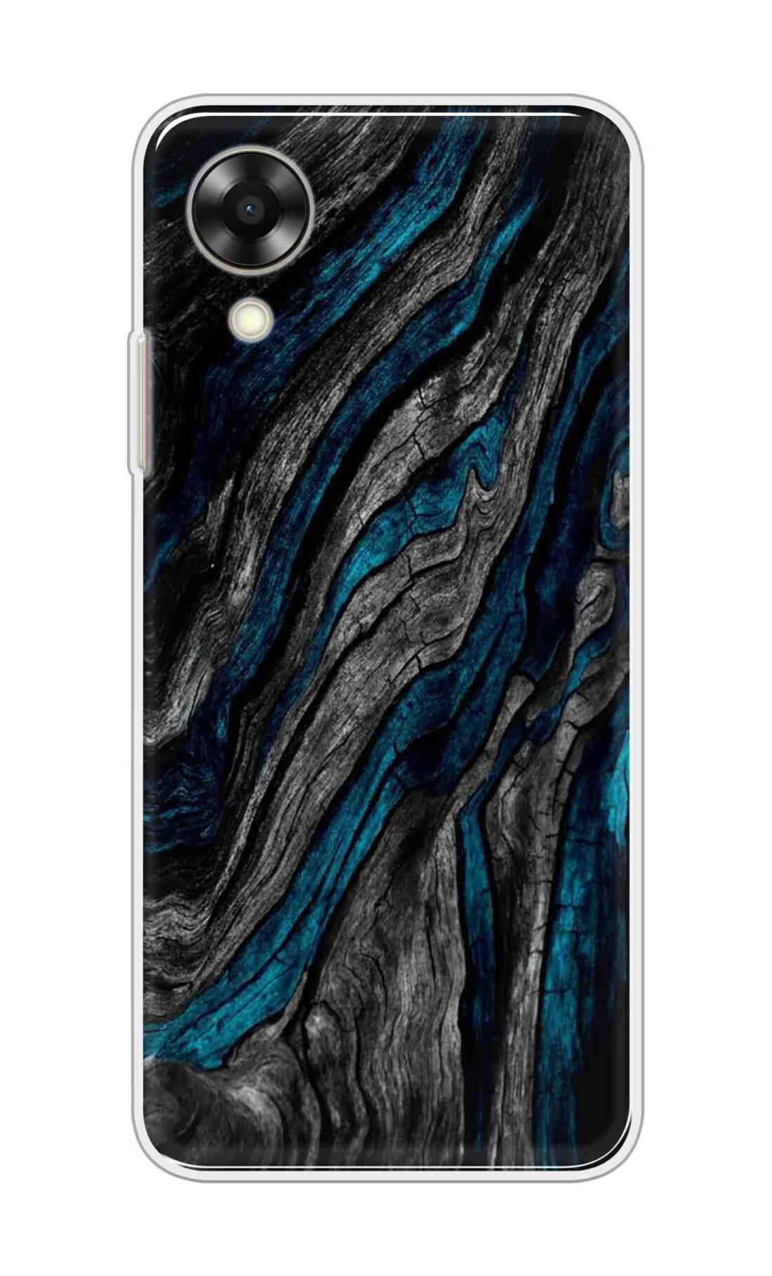 Coberta Back Cover For Oppo A17K Back Cover Stylish Case - Grey and Blue Mountain Design D16028