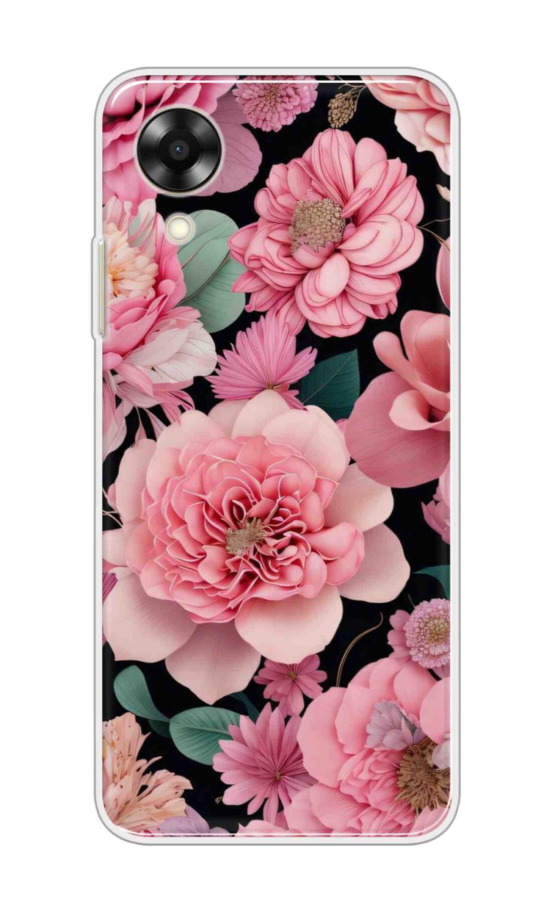 Coberta Back Cover For Oppo A17K Back Cover Stylish Case - Pink Lotus Flowers Design D16233