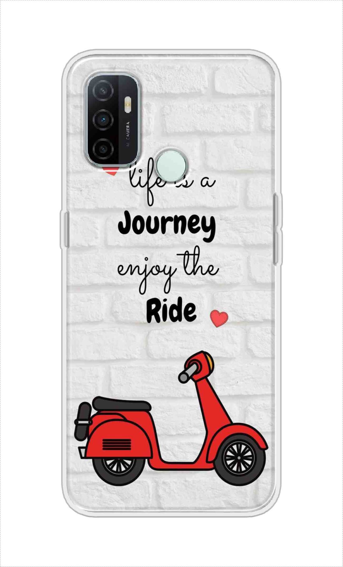 Coberta Back Cover For Oppo A33 (2020) Back Cover Stylish Case - Life is a Journey Enjoy the Ride Design D16541