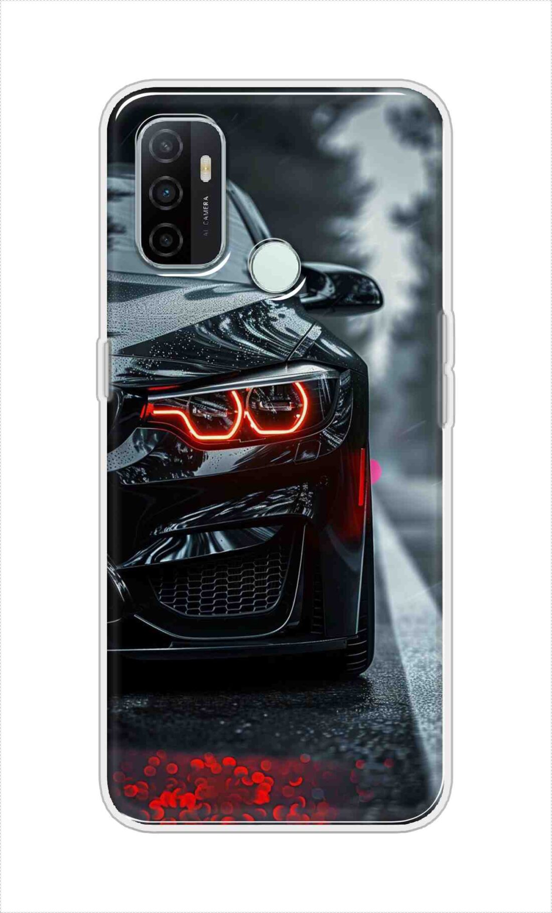 Coberta Back Cover For Oppo A33 (2020) Back Cover Stylish Case - Black Car Design D16542