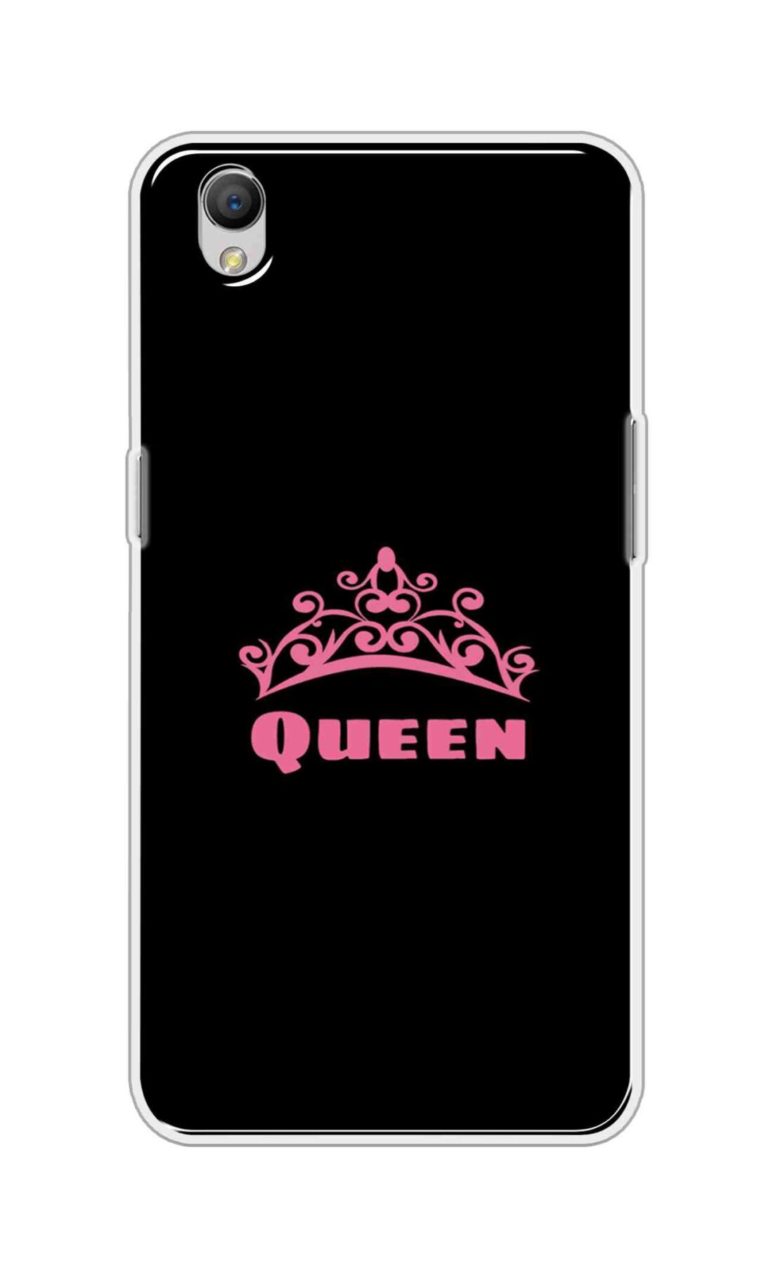 Coberta Back Cover For Oppo A37F Back Cover Stylish Case - Queen Texts in Black Design D11091
