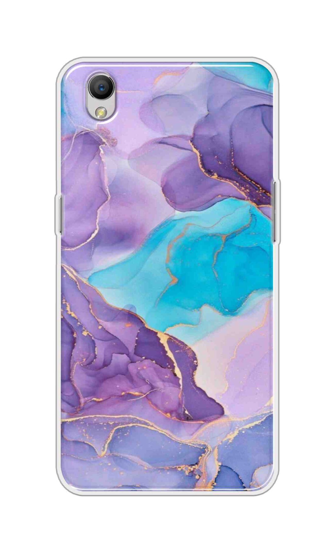 Coberta Back Cover For Oppo A37F Back Cover Stylish Case - Purple and Blue Marble Design D16216