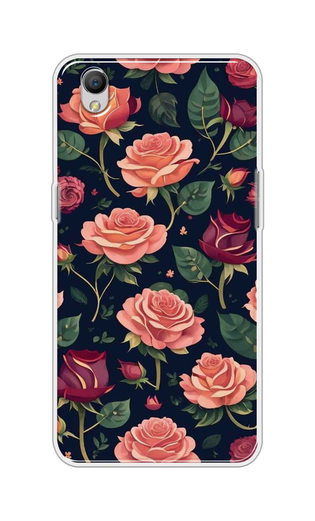 Coberta Back Cover For Oppo A37F Back Cover Stylish Case - Pink and Red Rose Design D16271