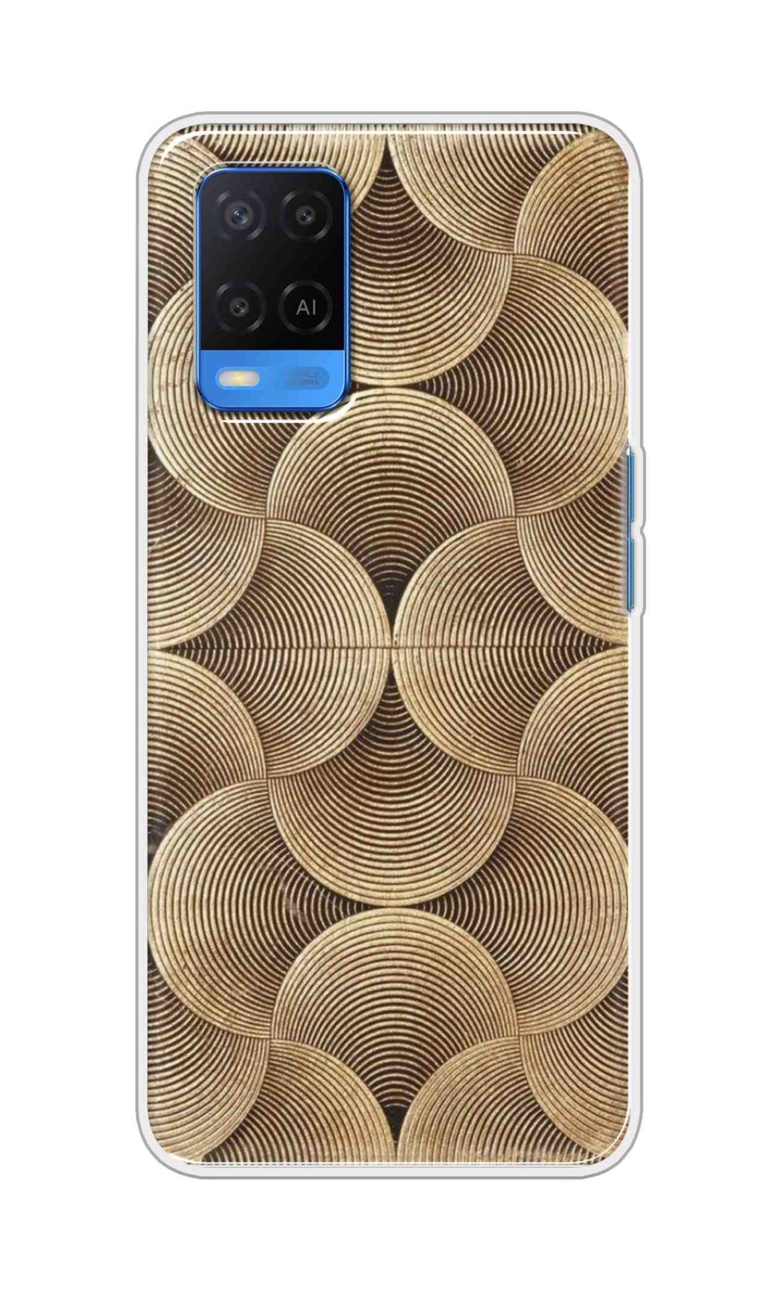 Coberta Back Cover For Oppo A54 Back Cover Stylish Case - Brown Pattern Design D16582