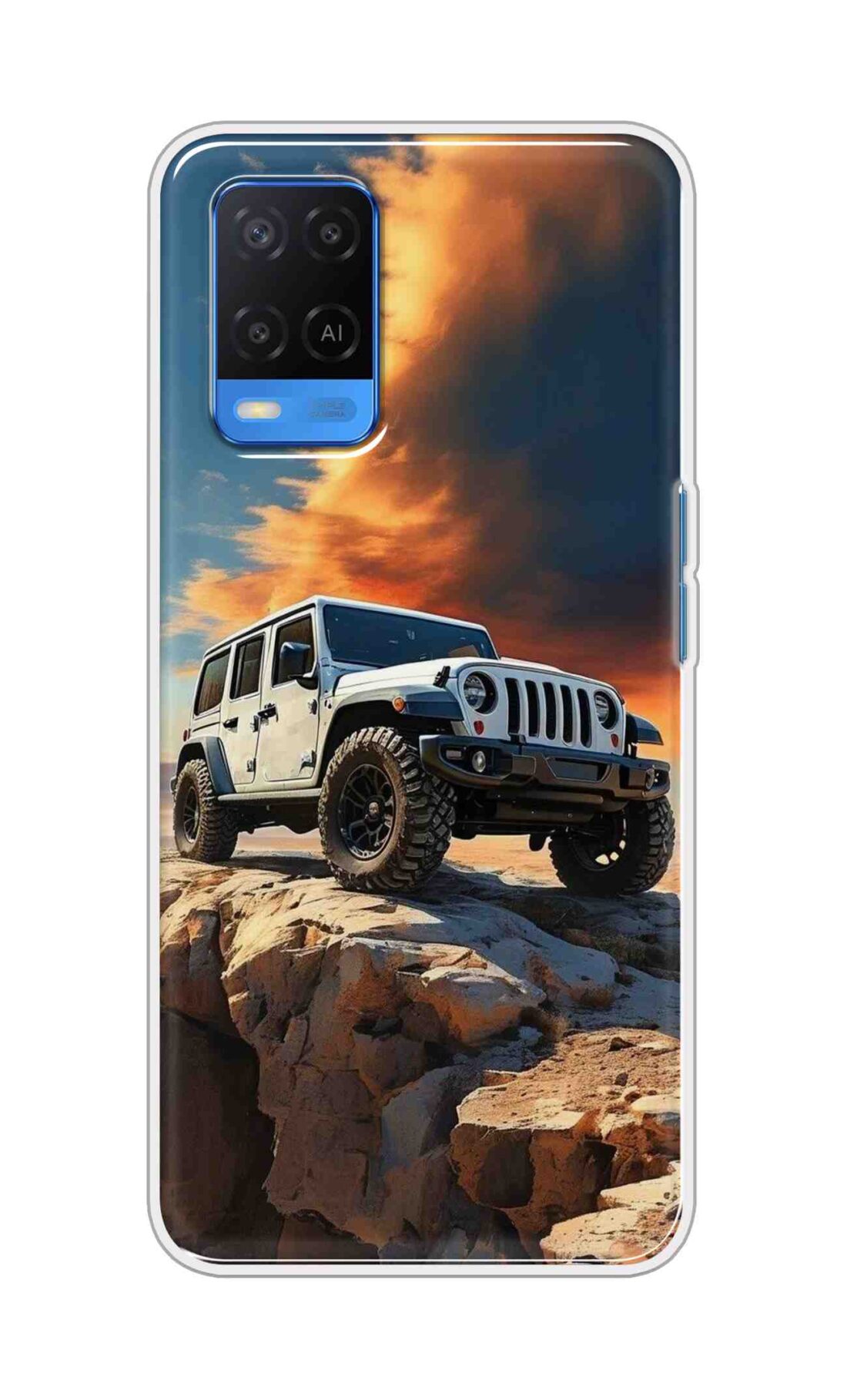 Coberta Back Cover For Oppo A54 Back Cover Stylish Case - Jeep Car on Road Design D16602