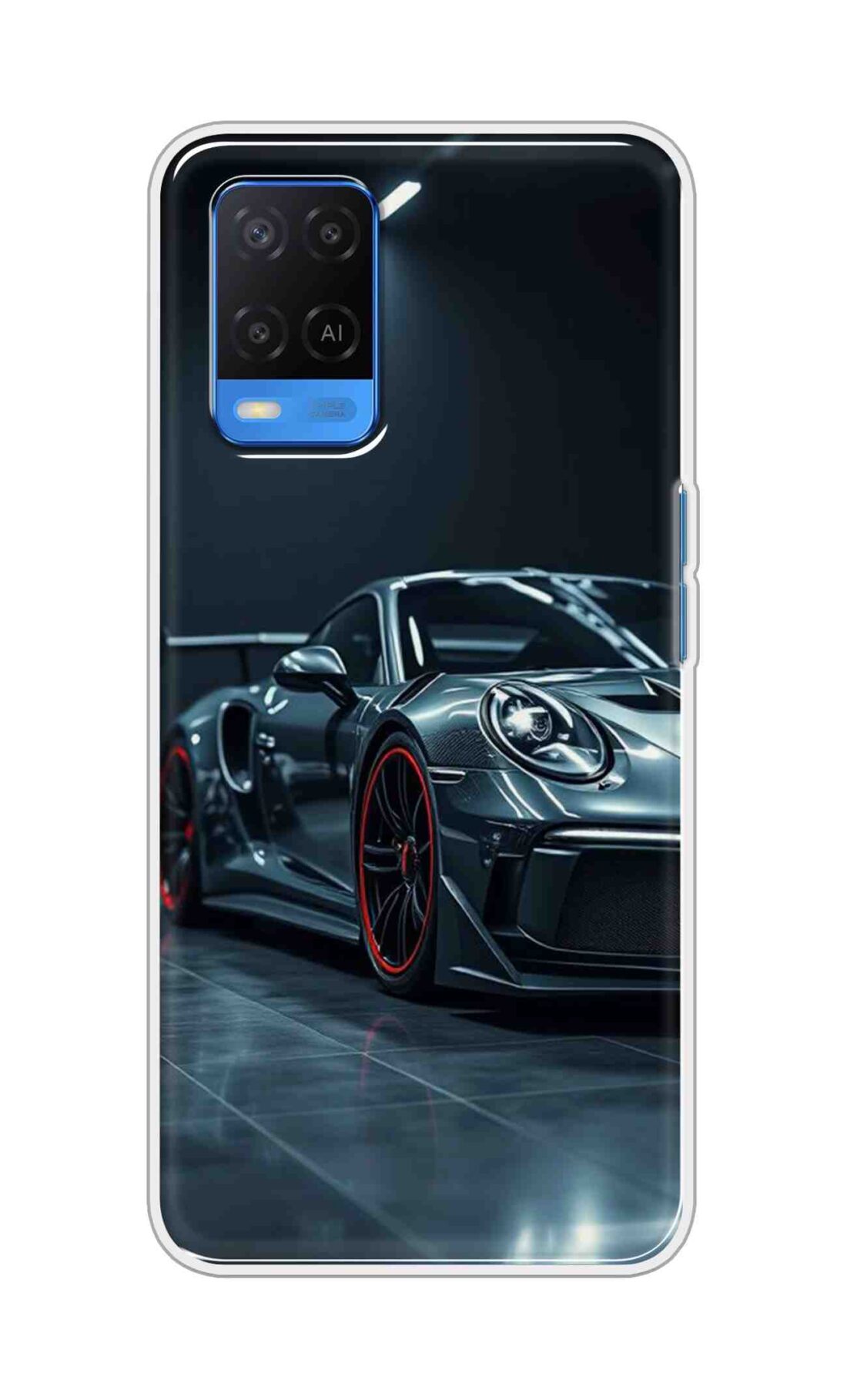 Coberta Back Cover For Oppo A54 Back Cover Stylish Case - Black Modern Car Design D16630