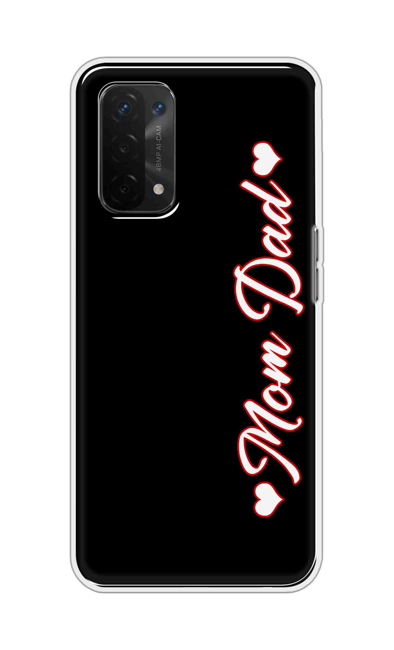 Coberta Back Cover For Oppo A54 5G Back Cover Stylish Case - Mom and Dad in Black Design D16655