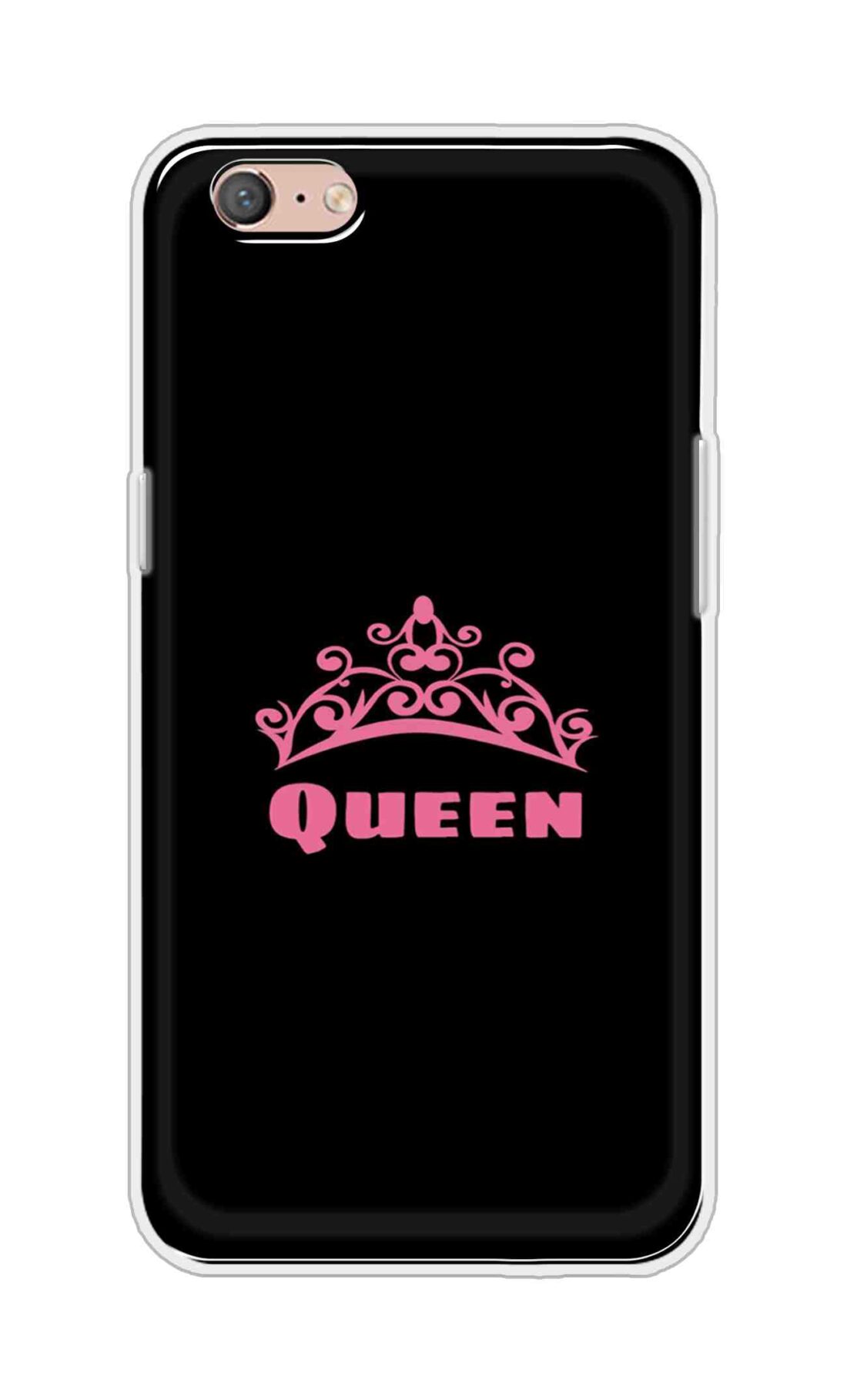 Coberta Back Cover For Oppo A71 (2018) Back Cover Stylish Case - Queen Texts in Black Design D11091