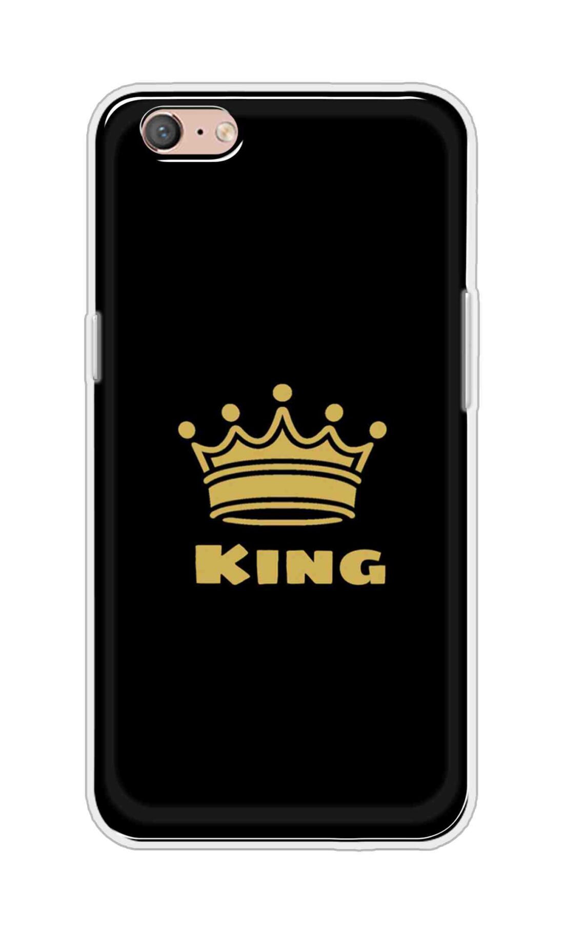 Coberta Back Cover For Oppo A71 (2018) Back Cover Stylish Case - King Texts in Black Design D11092