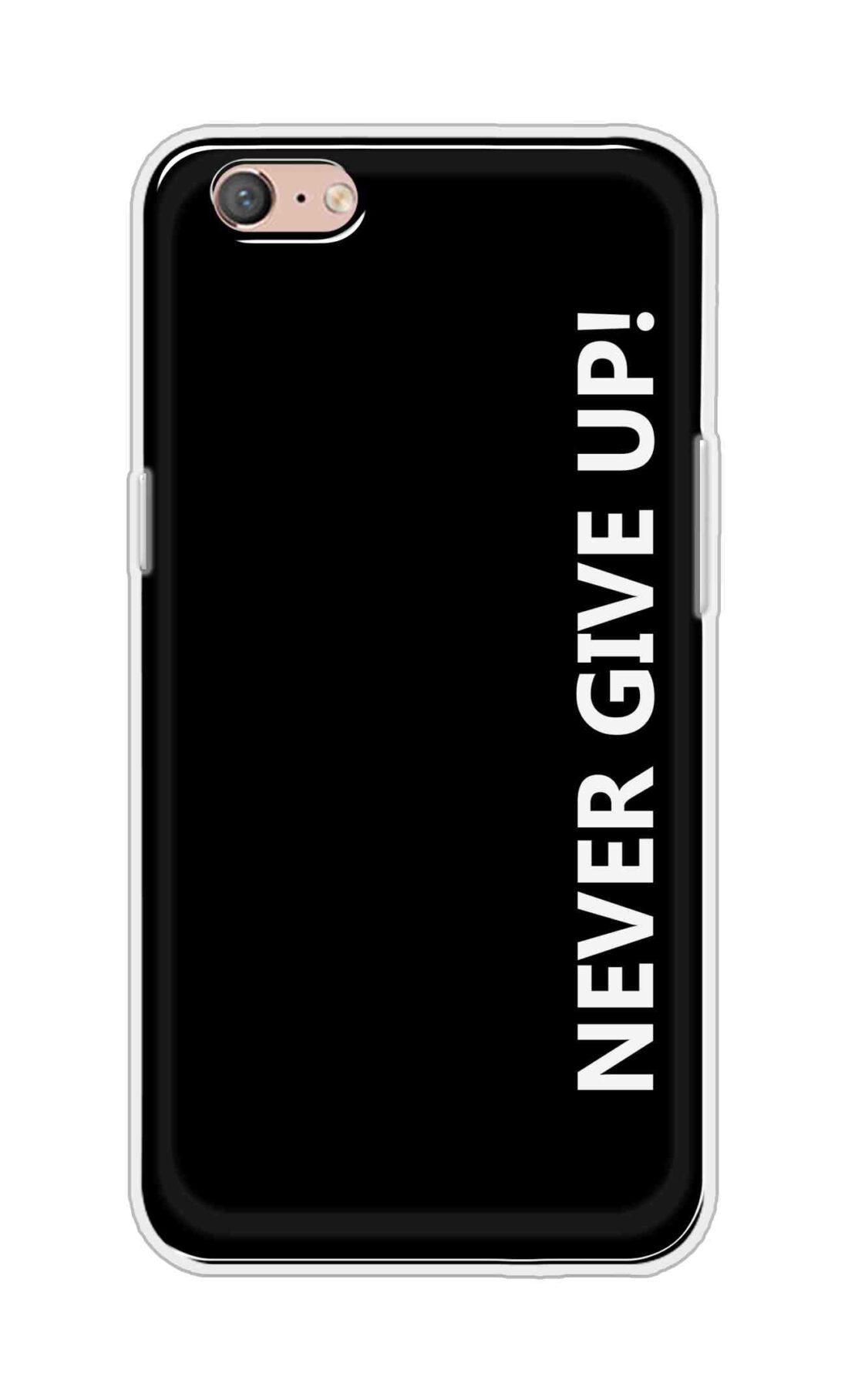 Coberta Back Cover For Oppo A71 (2018) Back Cover Stylish Case - Never Give Up in Black Design D16656