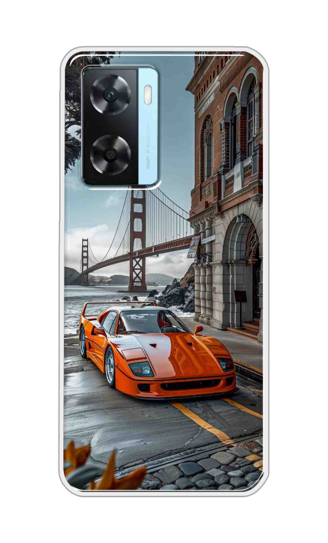 Coberta Back Cover For Oppo A77 5G Back Cover Stylish Case - Modified Red Car Design D16592