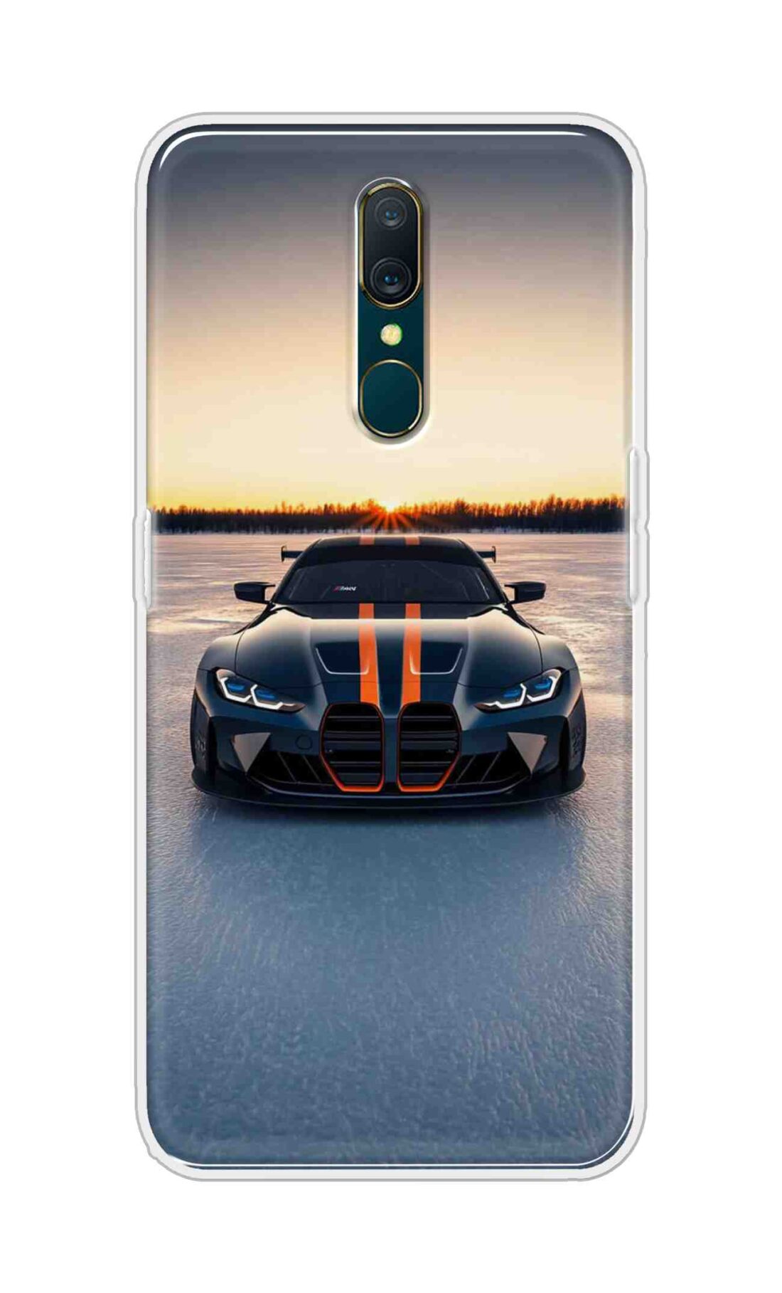 Coberta Back Cover For Oppo A9 Back Cover Stylish Case - Black Car in Nature Design D16598