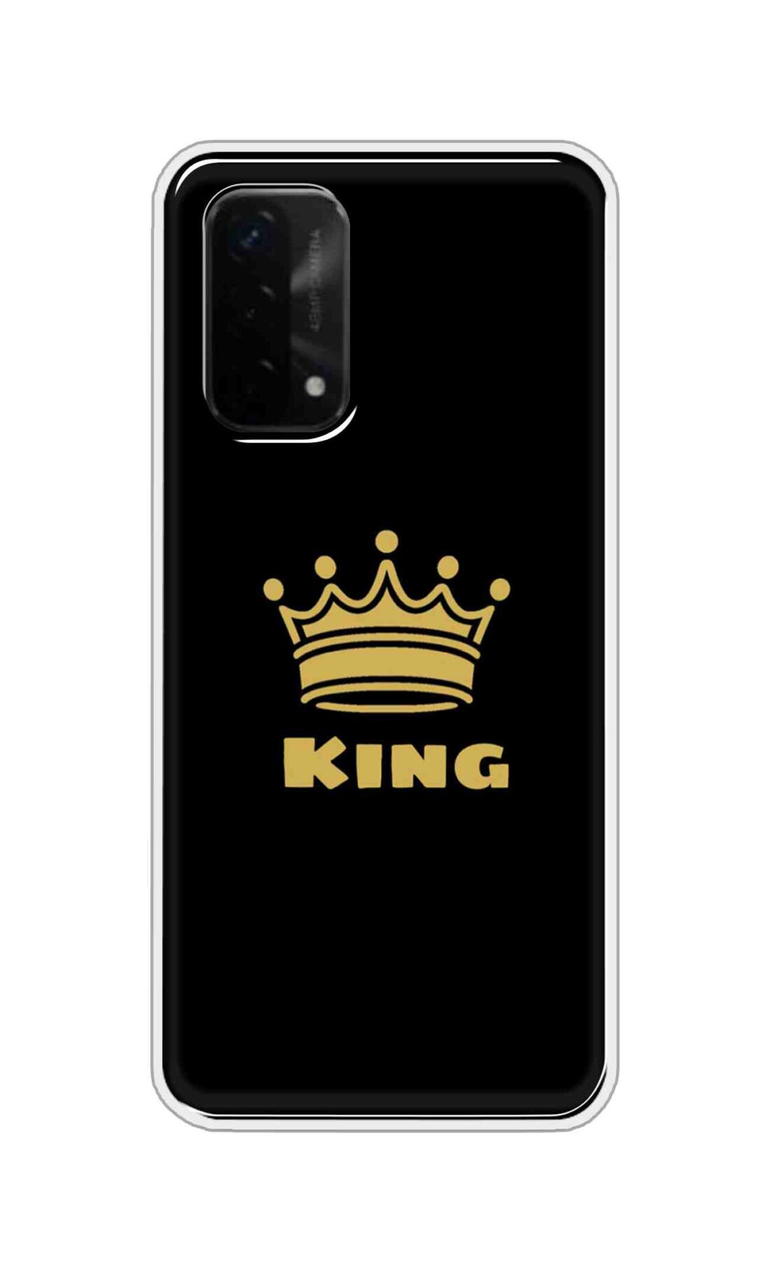 Coberta Back Cover For Oppo A93 5G Back Cover Stylish Case - King Texts in Black Design D11092