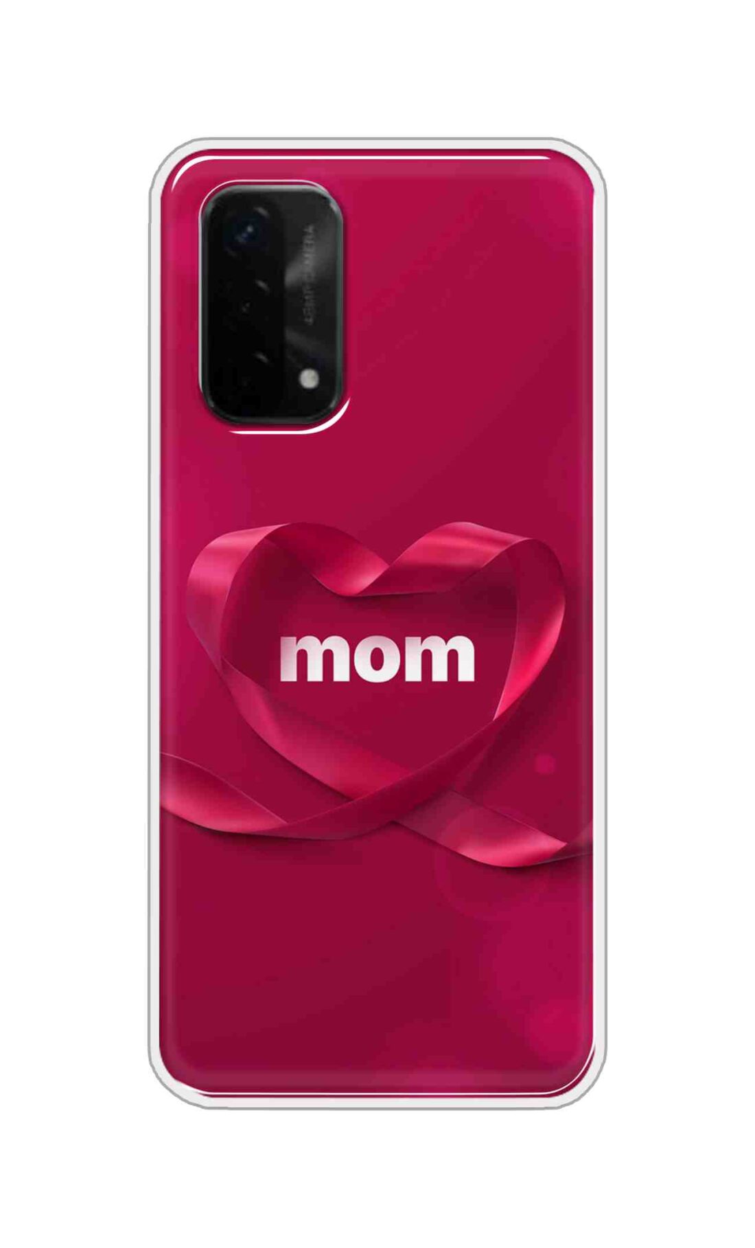 Coberta Back Cover For Oppo A93 5G Back Cover Stylish Case - Mom texts in Red heart Design D11317