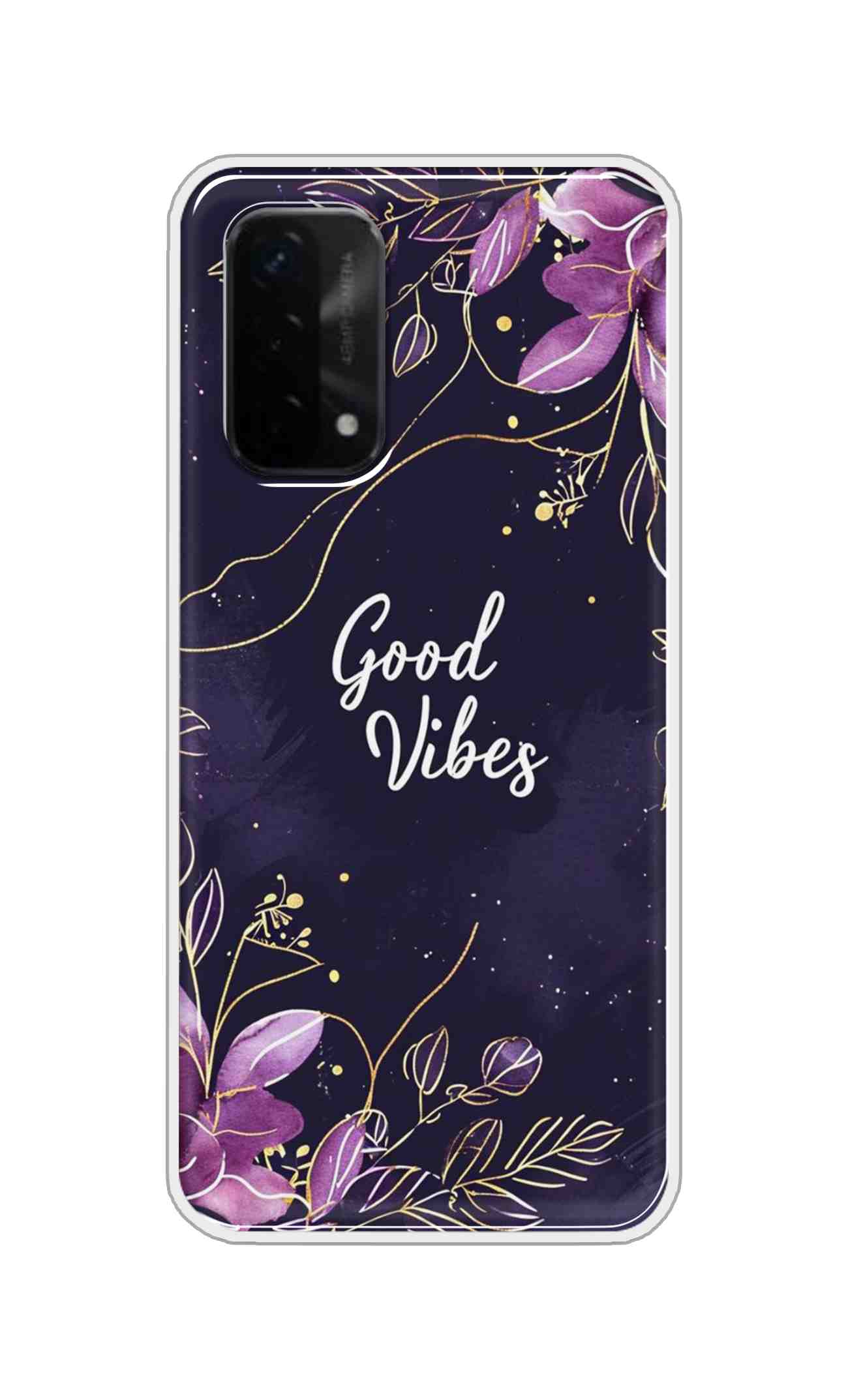 Coberta Back Cover For Oppo A93 5G Back Cover Stylish Case - Good Vibes in Flowers Design D16517
