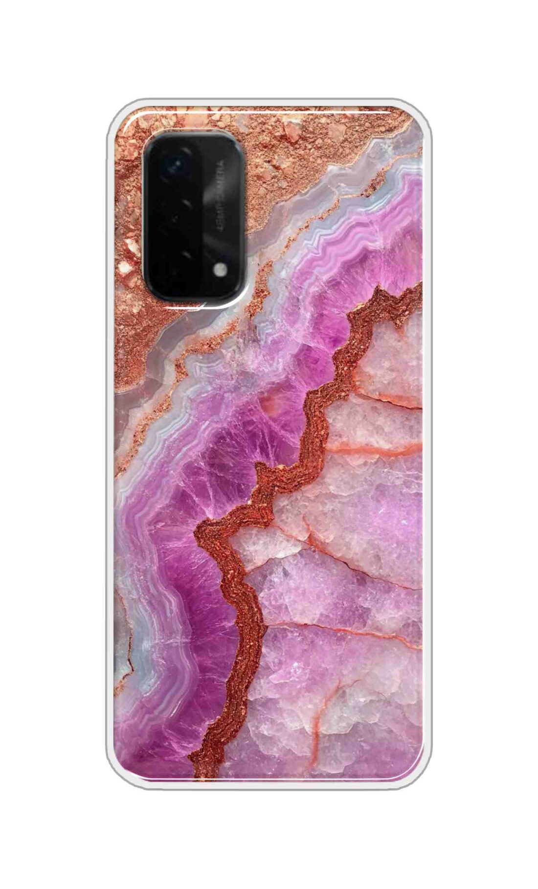 Coberta Back Cover For Oppo A93 5G Back Cover Stylish Case - Multicolour Marble Design D16532