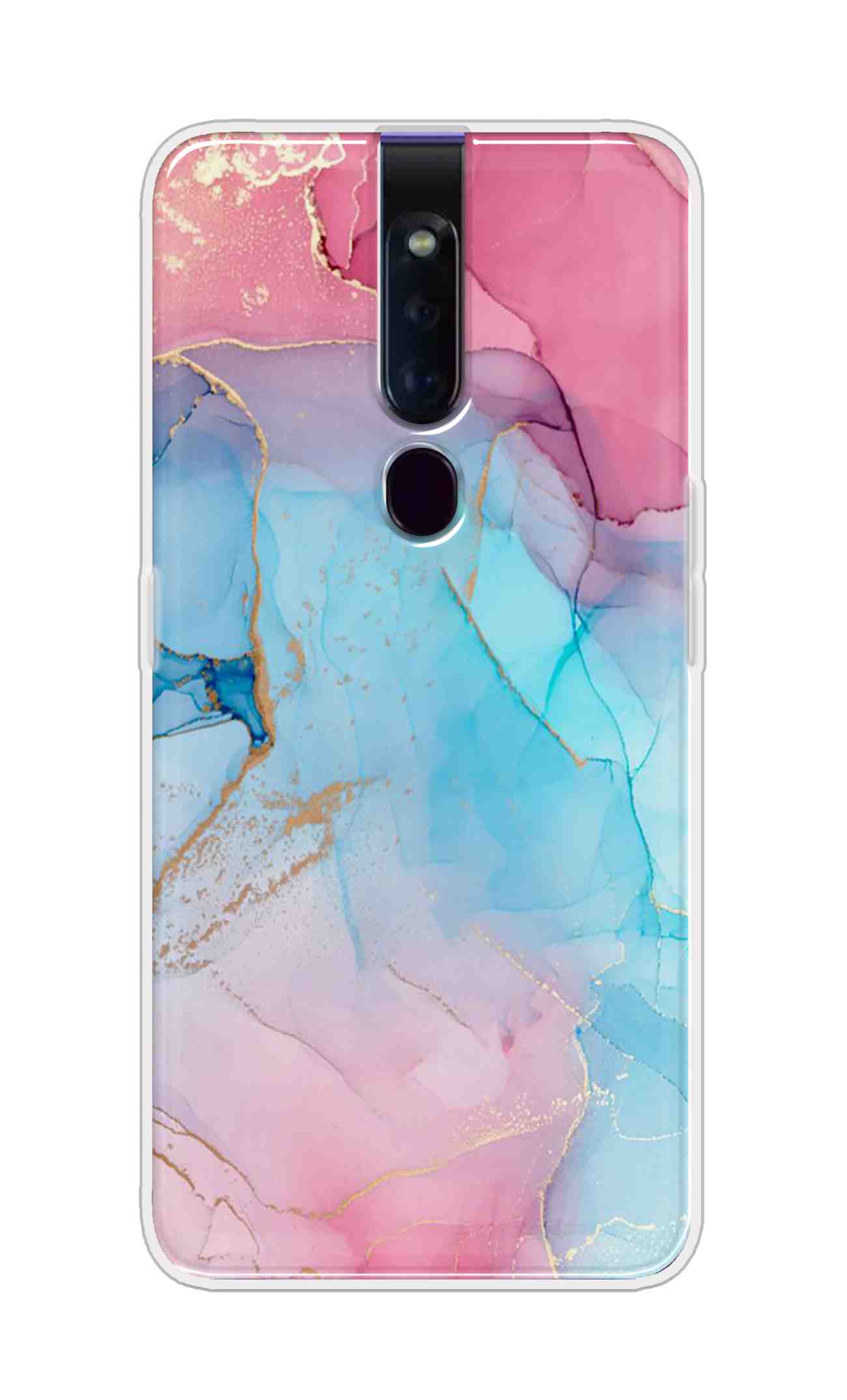 Coberta Back Cover For Oppo F11 Pro Back Cover Stylish Case - New Pink Marble Design D13670