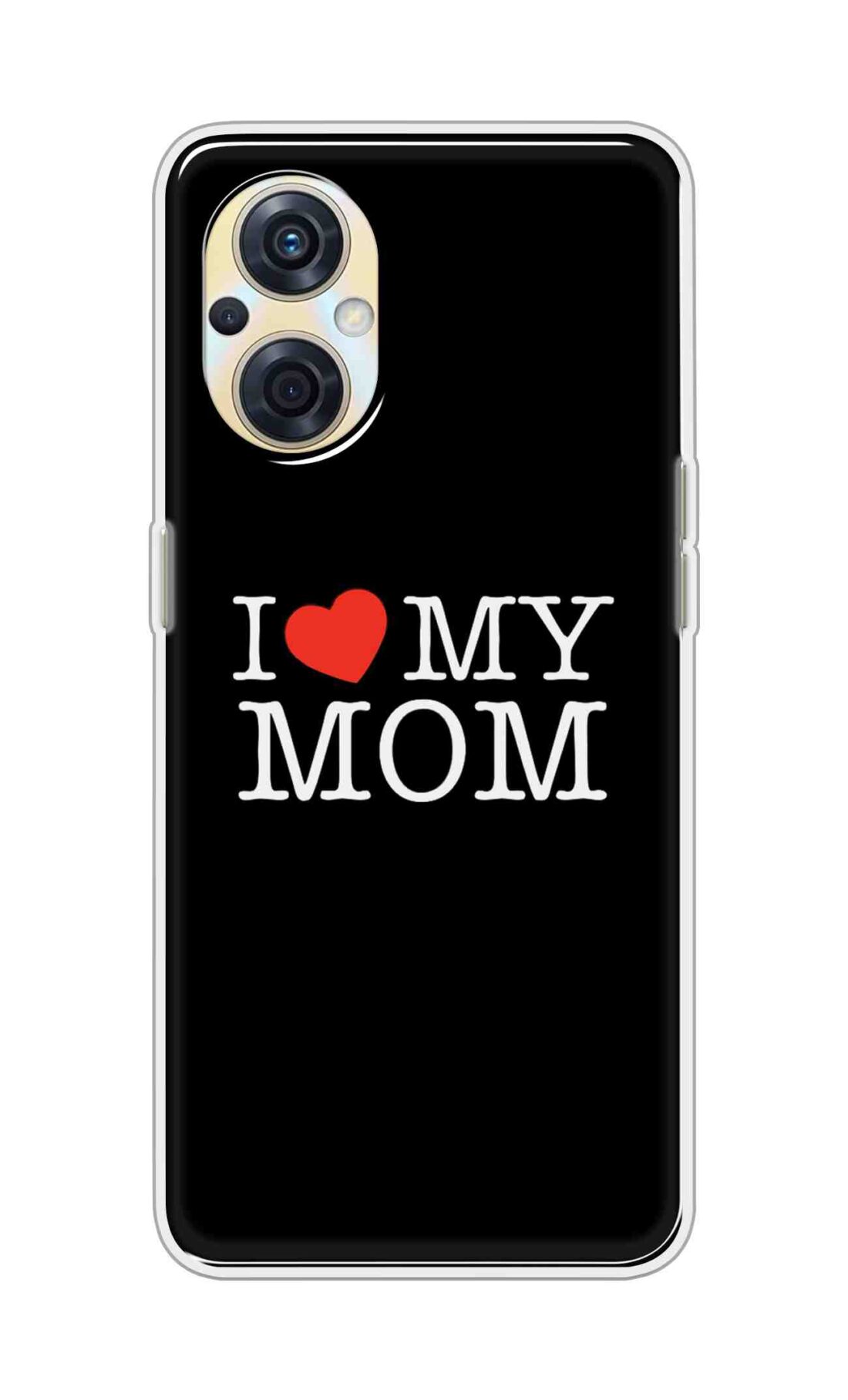 Coberta Back Cover For Oppo F21s Pro 5G Back Cover Stylish Case - I Love My Mom in Black Design D11011