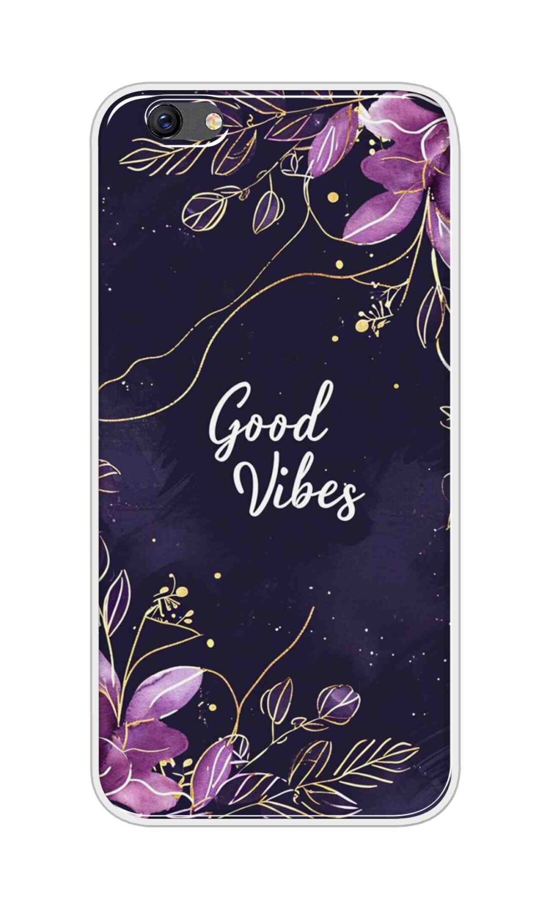 Coberta Back Cover For Oppo F3 Plus Back Cover Stylish Case - Good Vibes in Flowers Design D16517