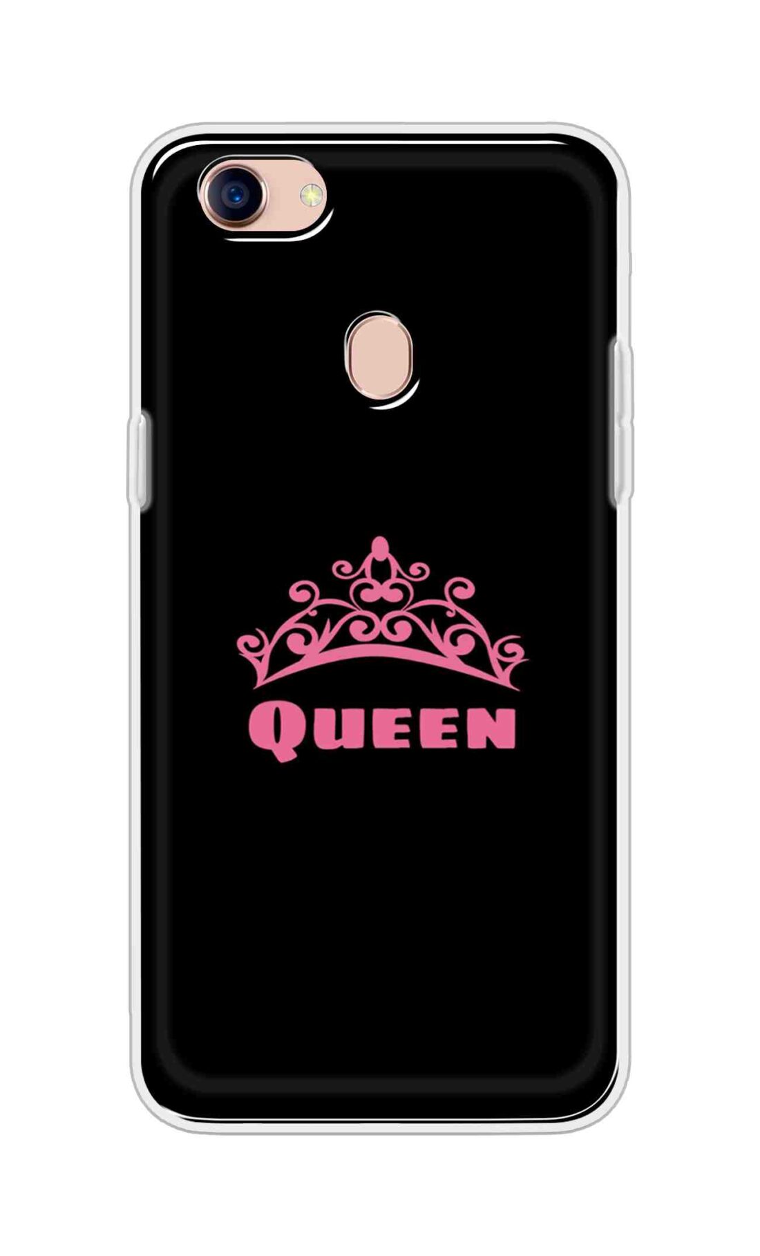 Coberta Back Cover For Oppo F5 Youth Back Cover Stylish Case - Queen Texts in Black Design D11091