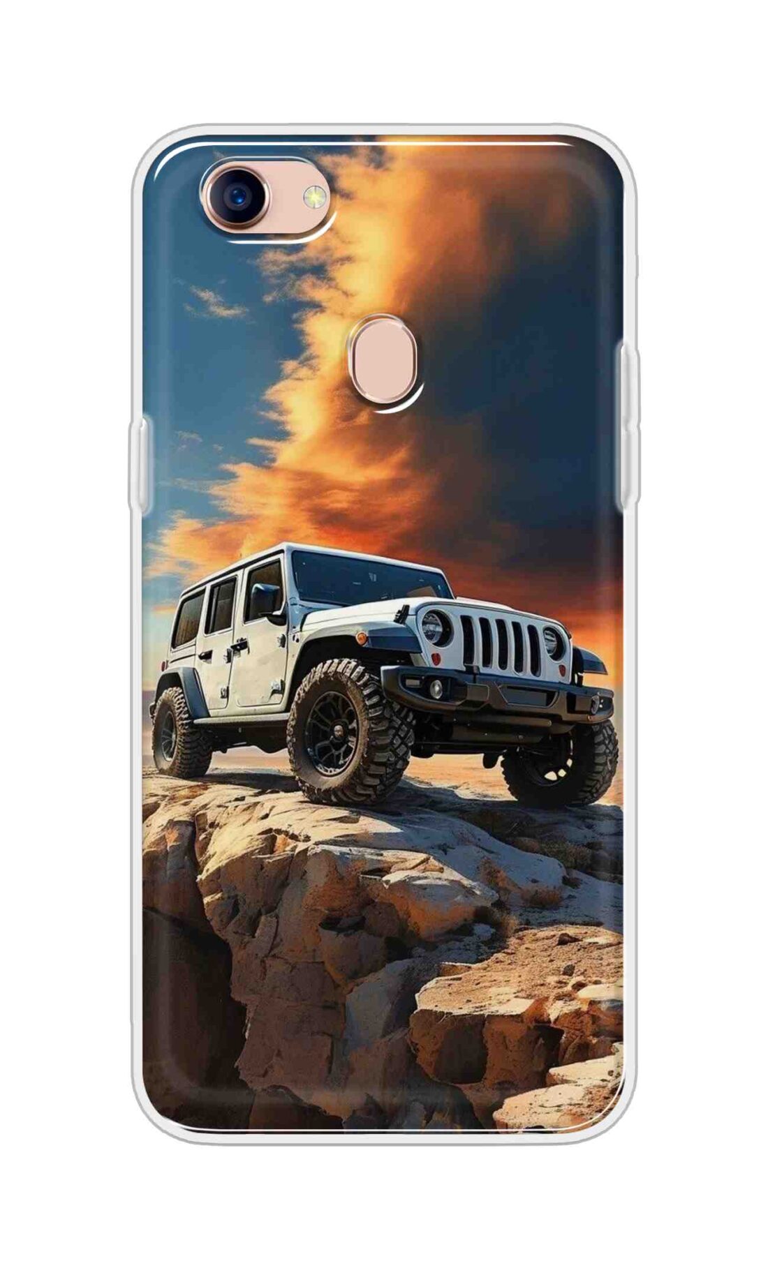 Coberta Back Cover For Oppo F5 Youth Back Cover Stylish Case - Jeep Car on Road Design D16602