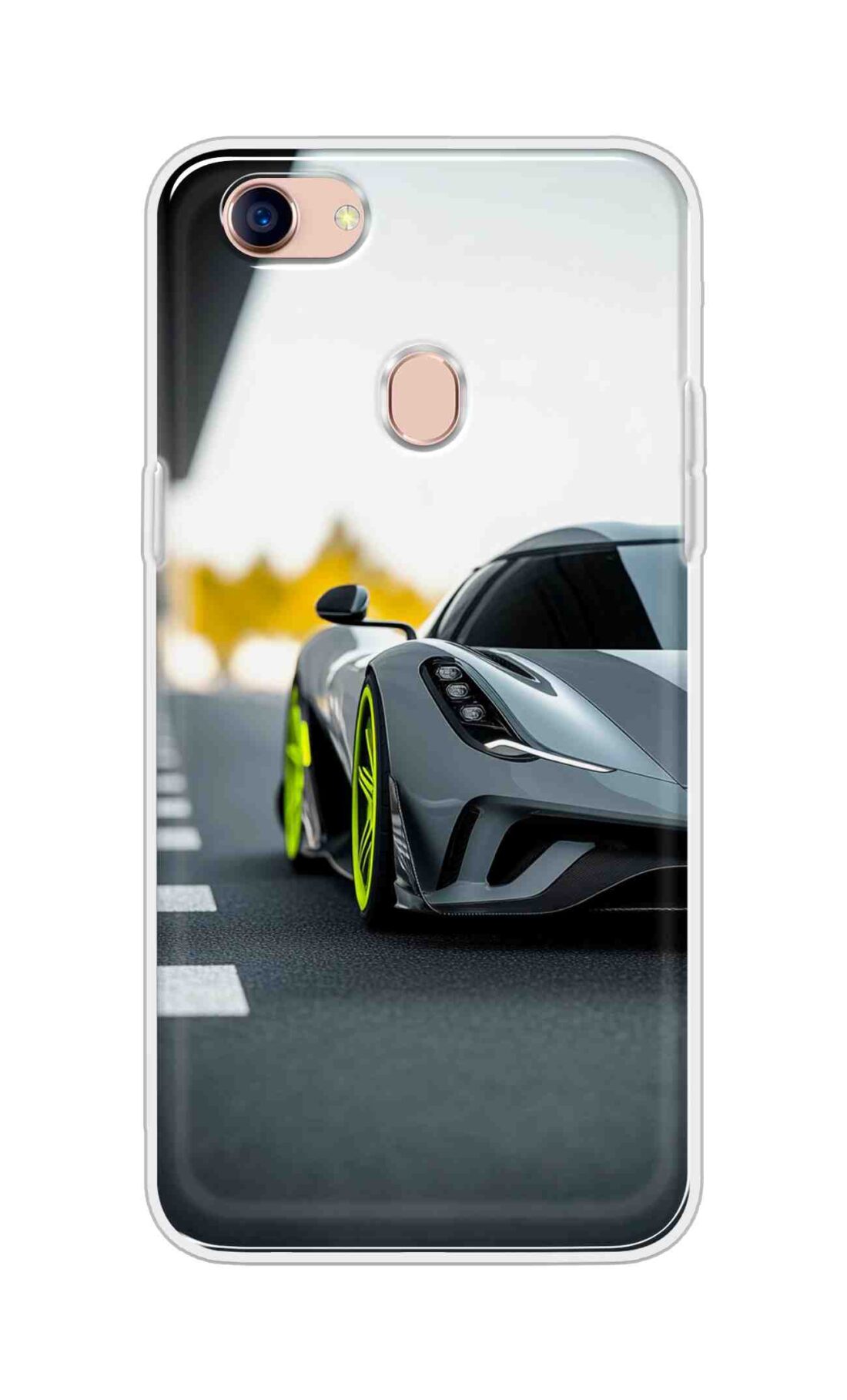 Coberta Back Cover For Oppo F5 Youth Back Cover Stylish Case - Siliver Car Design D16614