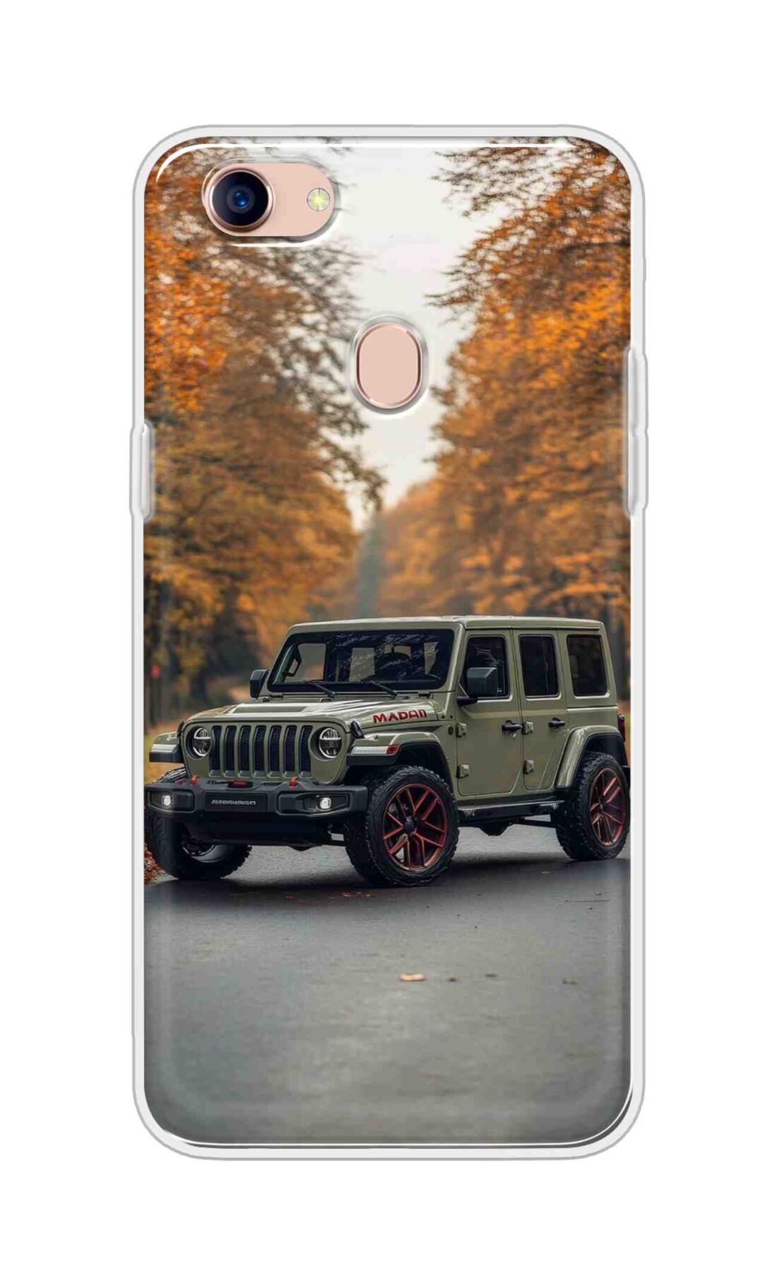 Coberta Back Cover For Oppo F5 Youth Back Cover Stylish Case - Green Jeep Design D16620