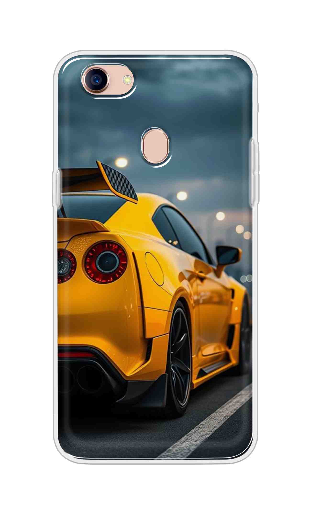 Coberta Back Cover For Oppo F5 Youth Back Cover Stylish Case - Orange Modern Car Design D16626