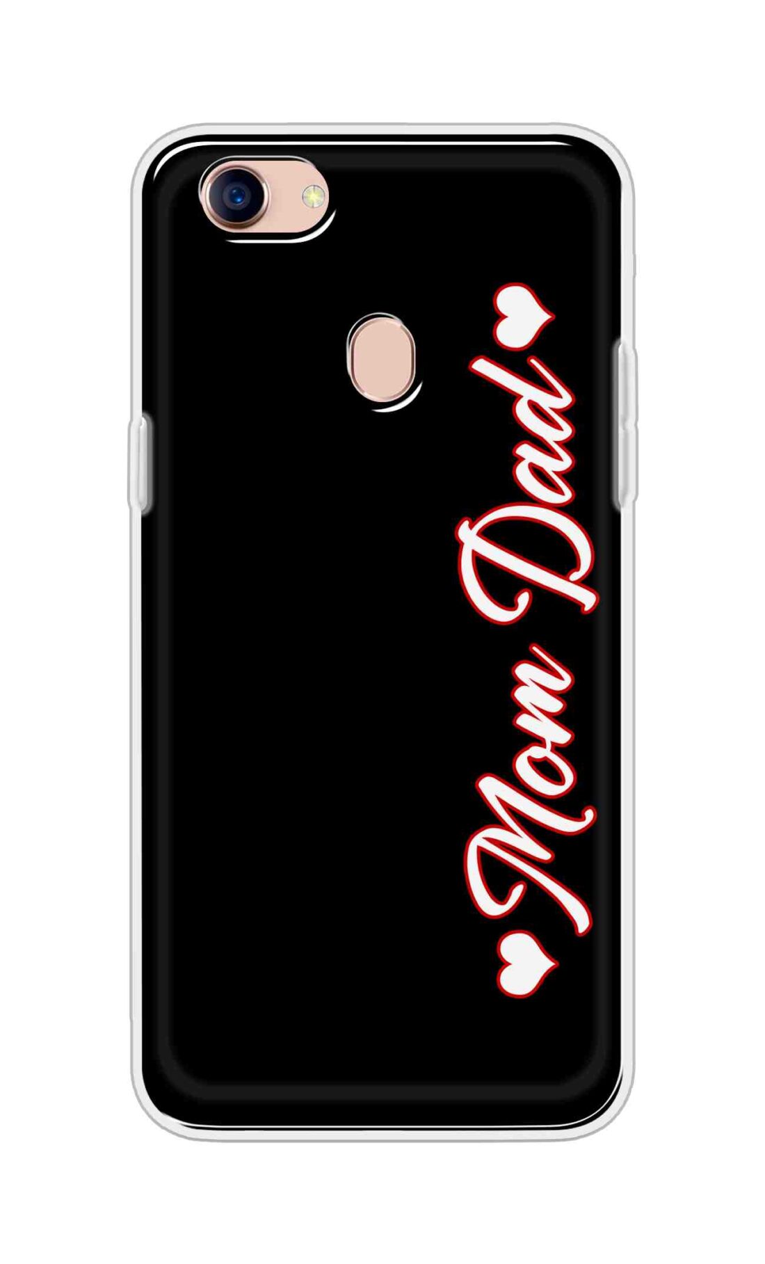 Coberta Back Cover For Oppo F5 Youth Back Cover Stylish Case - Mom and Dad in Black Design D16655