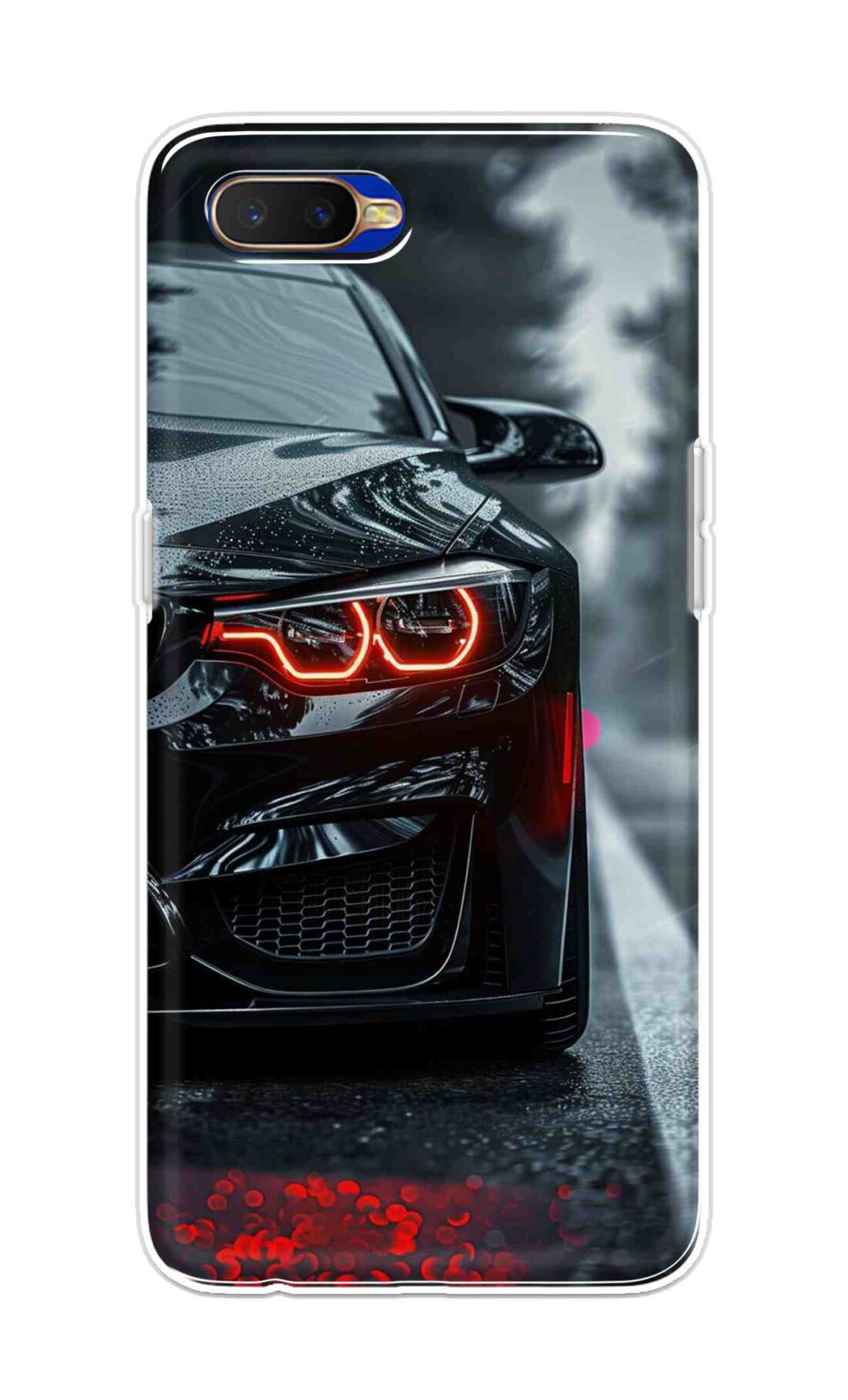 Coberta Back Cover For Oppo K1 Back Cover Stylish Case - Black Car Design D16542