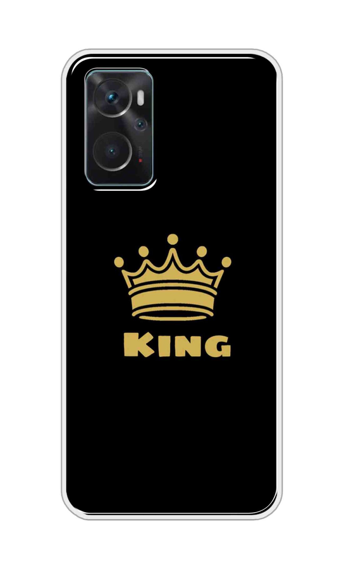 Coberta Back Cover For Oppo K10 Back Cover Stylish Case - King Texts in Black Design D11092