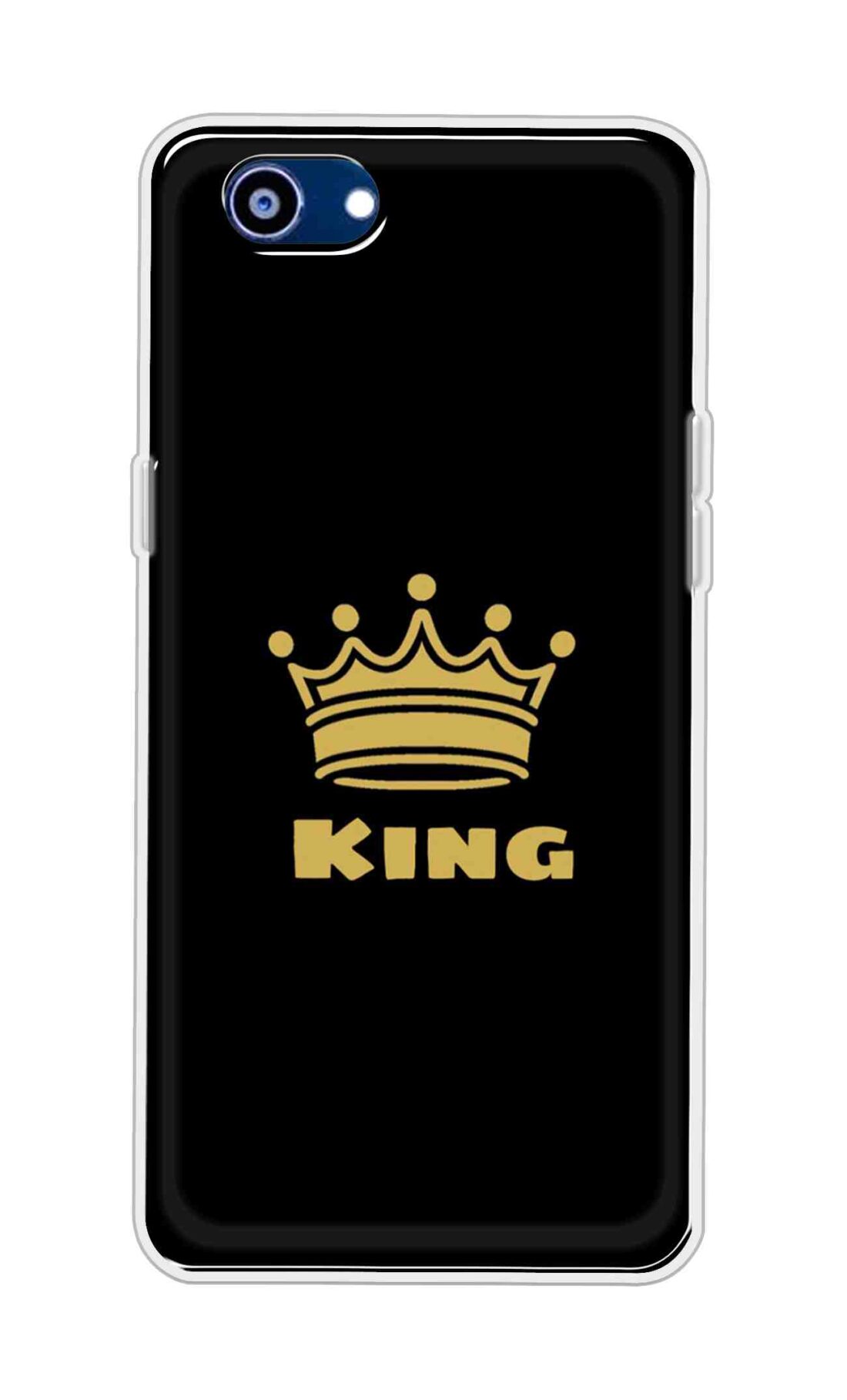 Coberta Back Cover For Oppo Realme 1 Back Cover Stylish Case - King Texts in Black Design D11092