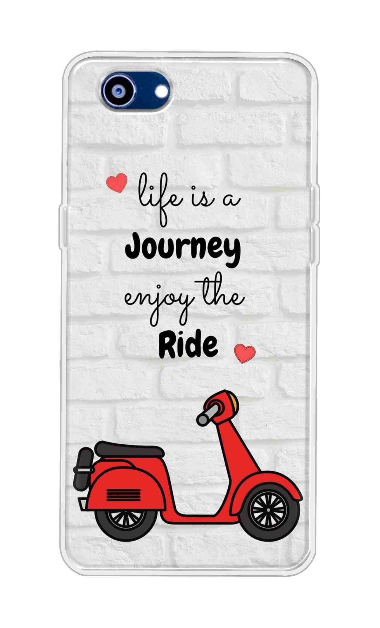 Coberta Back Cover For Oppo Realme 1 Back Cover Stylish Case - Life is a Journey Enjoy the Ride Design D16541