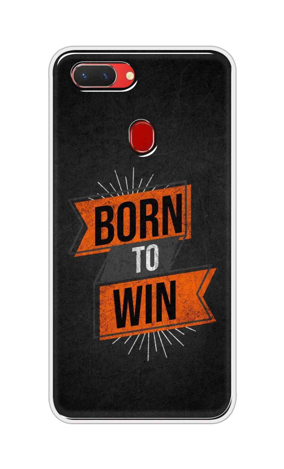 Coberta Back Cover For Oppo Realme 2 Back Cover Stylish Case - Born to Win in Black Design D16556