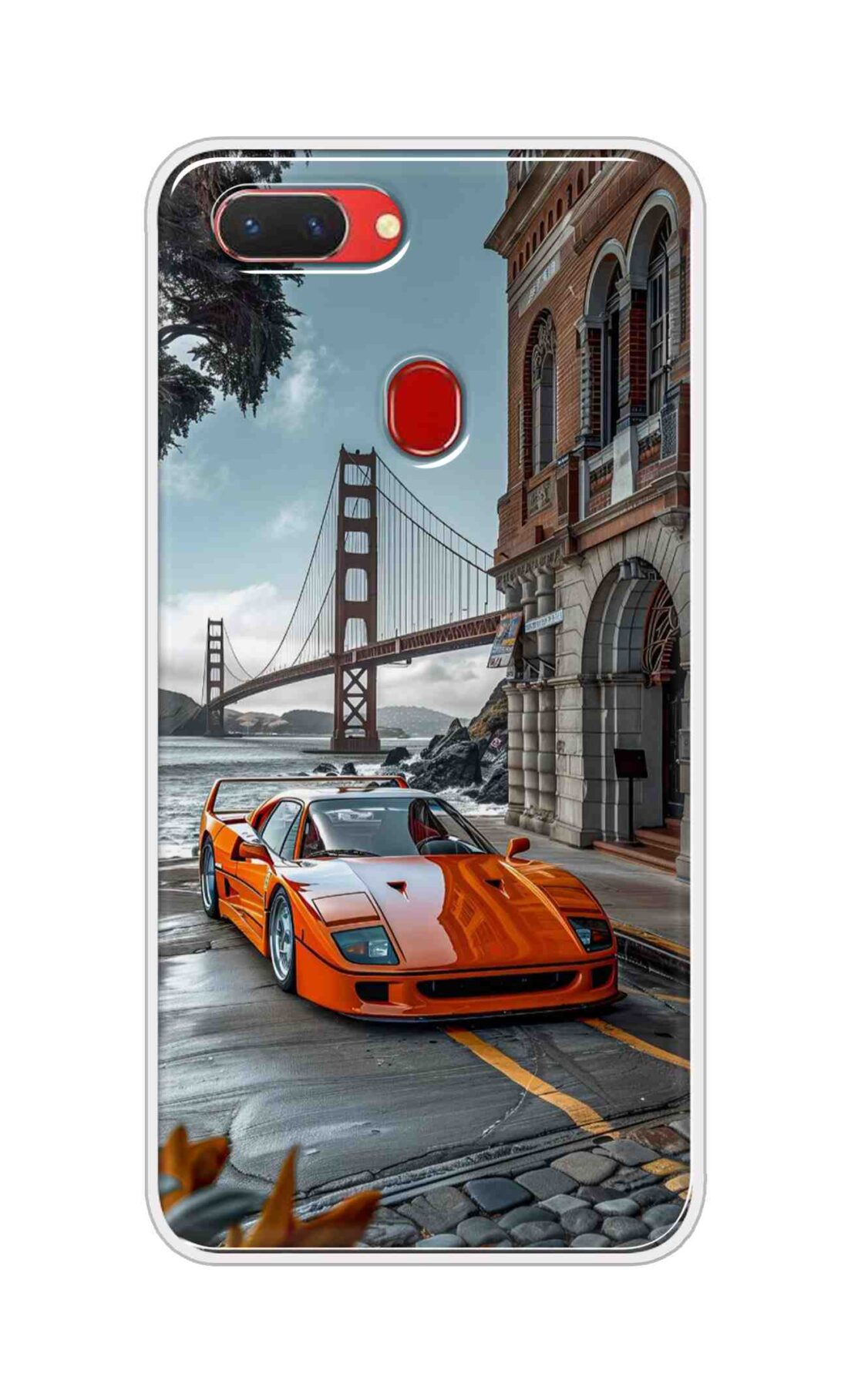 Coberta Back Cover For Oppo Realme 2 Back Cover Stylish Case - Modified Red Car Design D16592