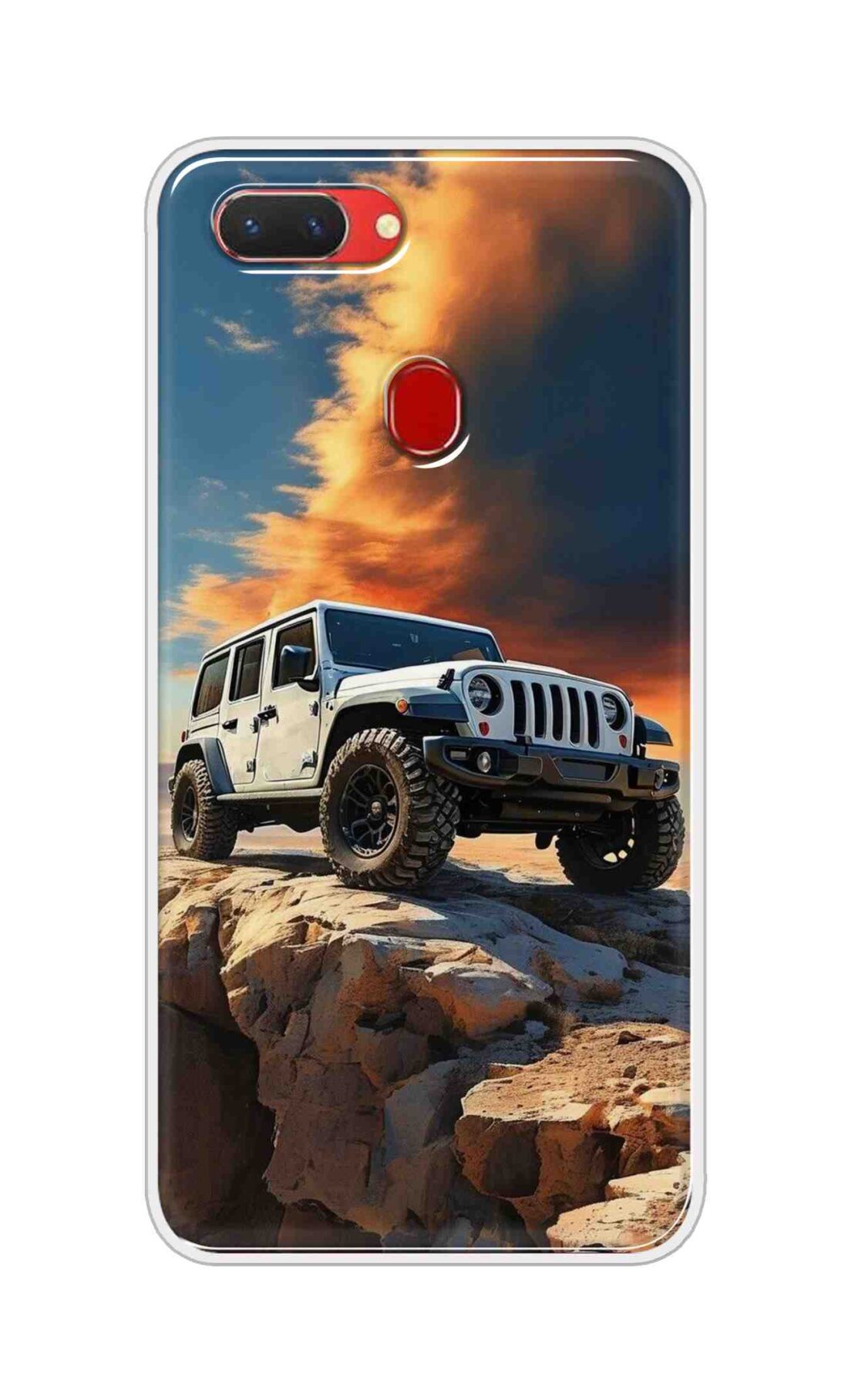 Coberta Back Cover For Oppo Realme 2 Back Cover Stylish Case - Jeep Car on Road Design D16602