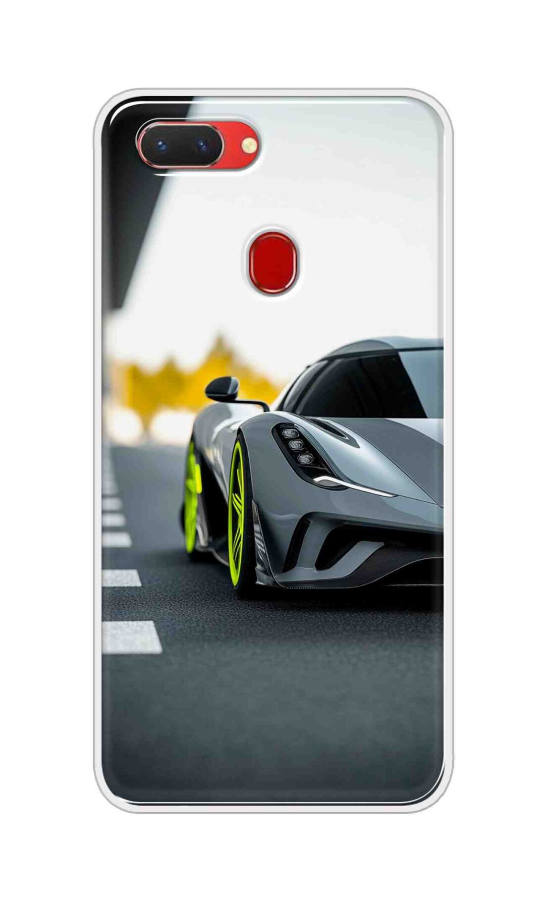 Coberta Back Cover For Oppo Realme 2 Back Cover Stylish Case - Siliver Car Design D16614