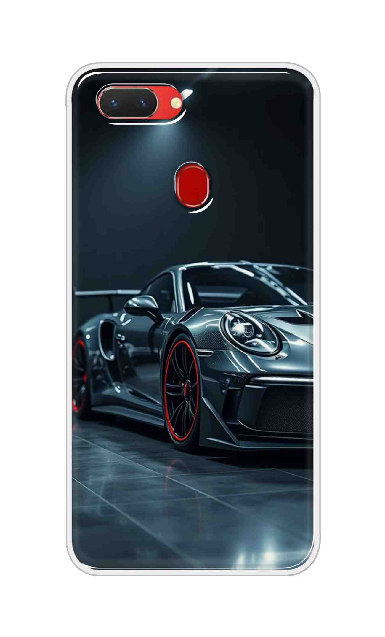 Coberta Back Cover For Oppo Realme 2 Back Cover Stylish Case - Black Modern Car Design D16630