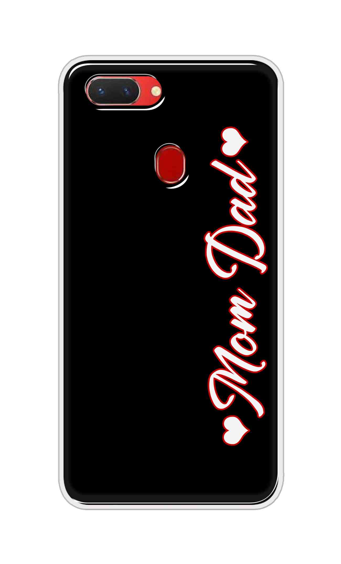 Coberta Back Cover For Oppo Realme 2 Back Cover Stylish Case - Mom and Dad in Black Design D16655