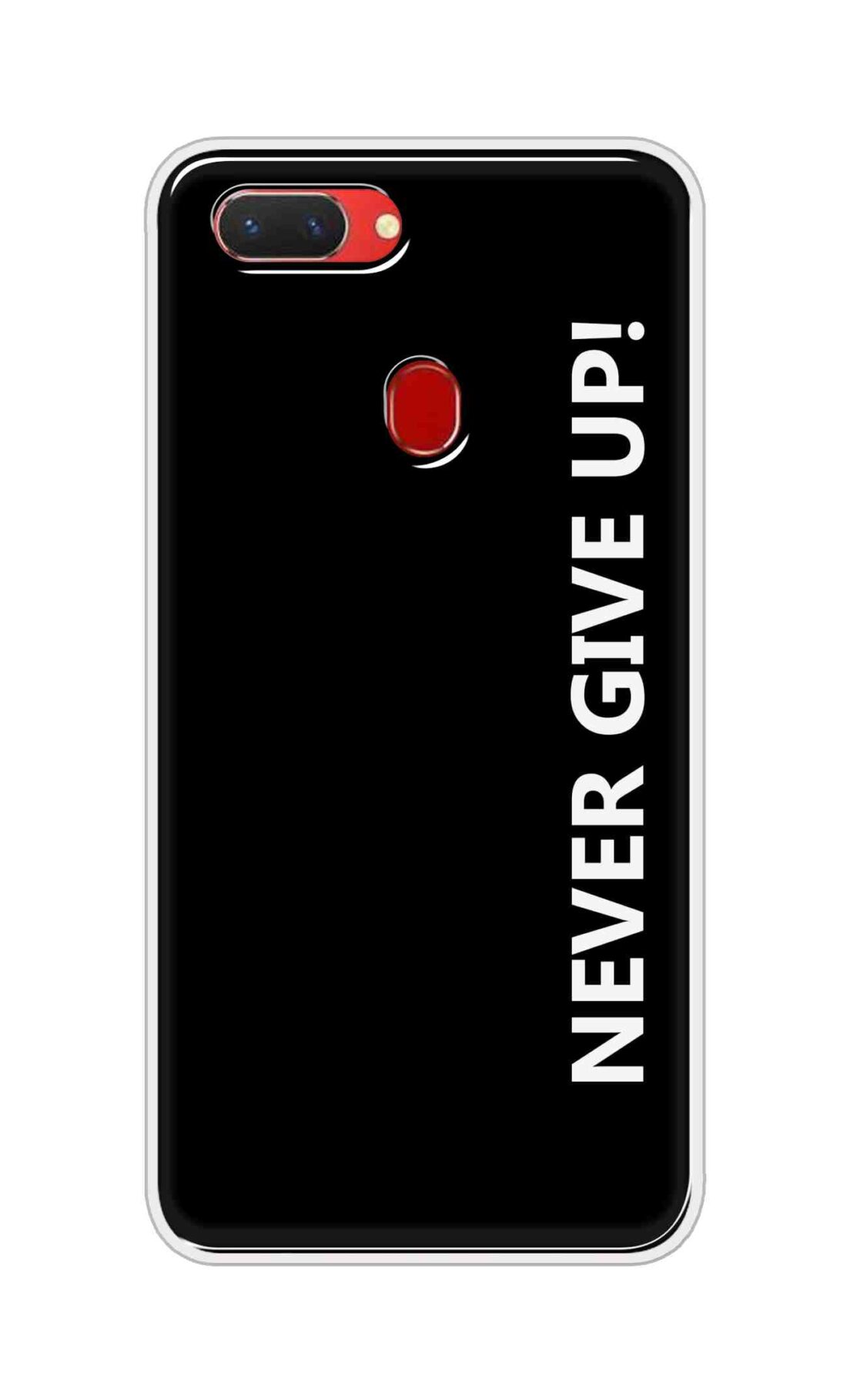 Coberta Back Cover For Oppo Realme 2 Back Cover Stylish Case - Never Give Up in Black Design D16656